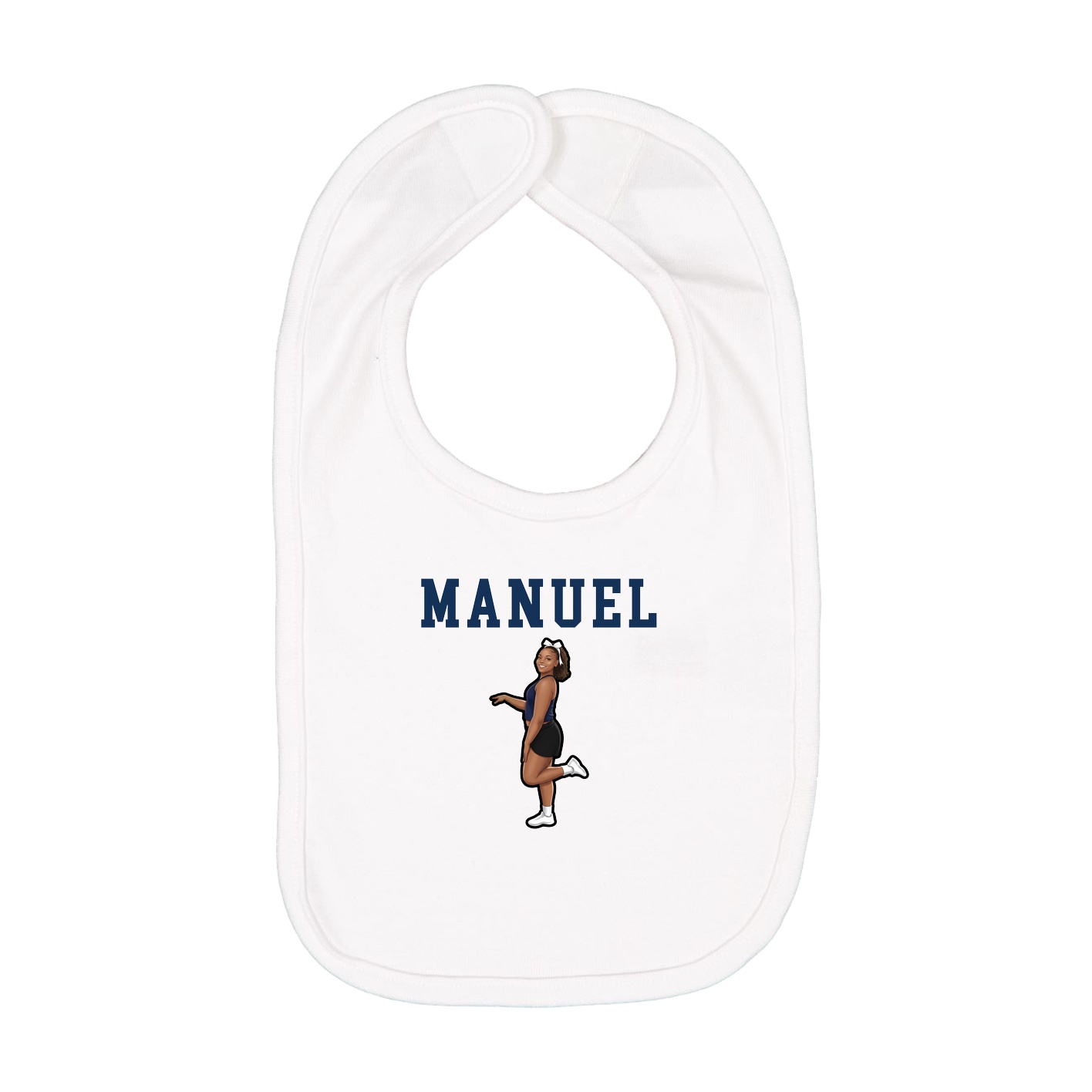 Infant Bib — Shirsey in White