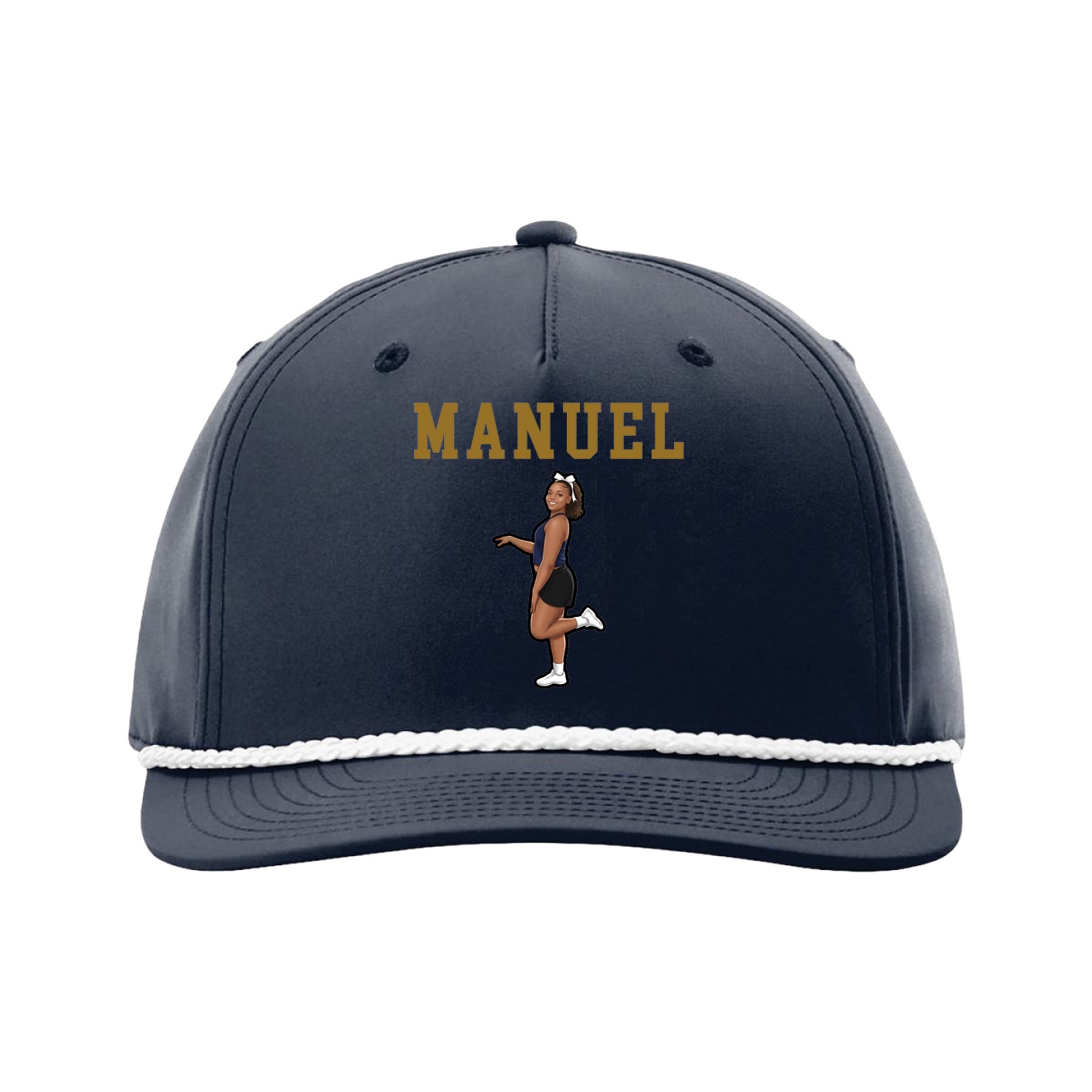 Five-Panel Classic Rope Cap — Shirsey in Navy