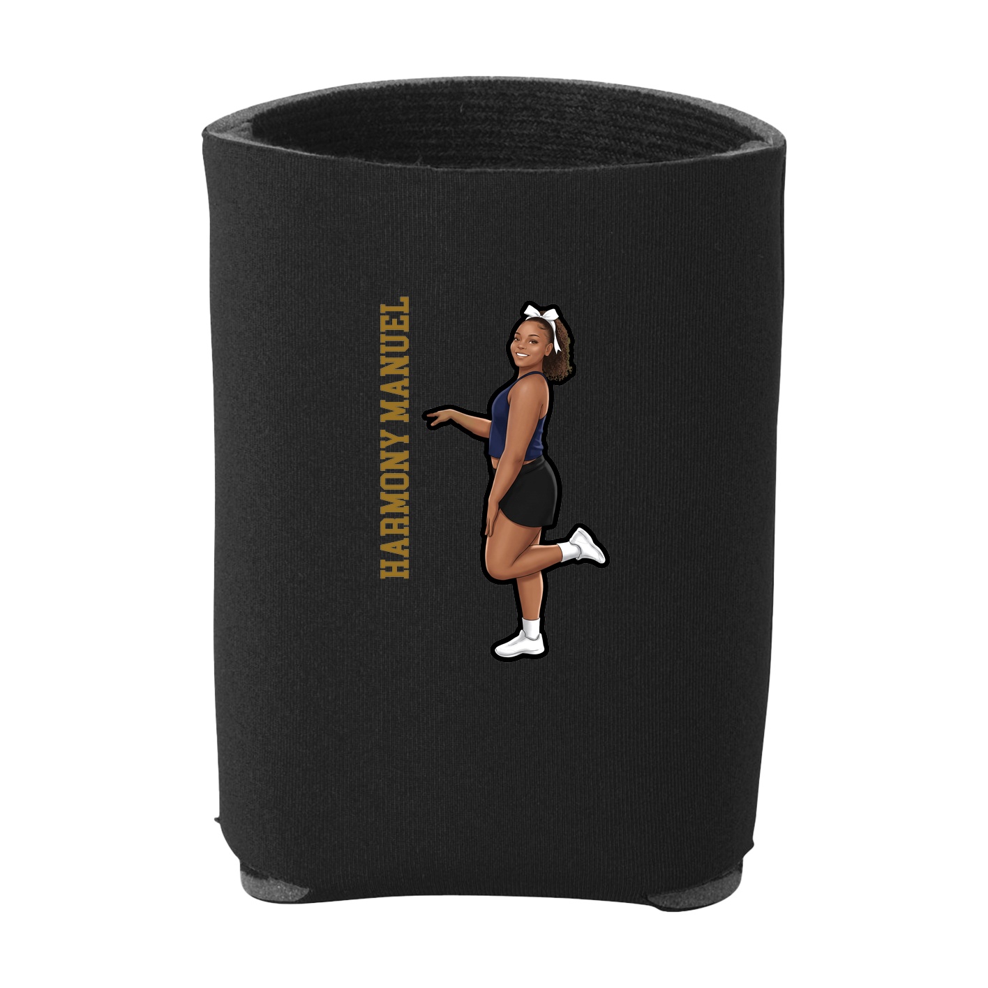 Can Holder — Name Vertical in Black