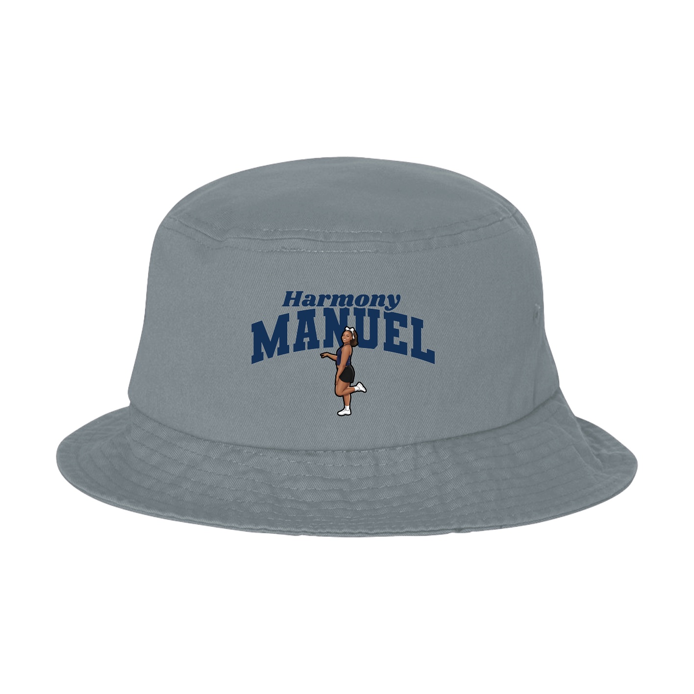 Bucket Cap — Signature Arch in Grey