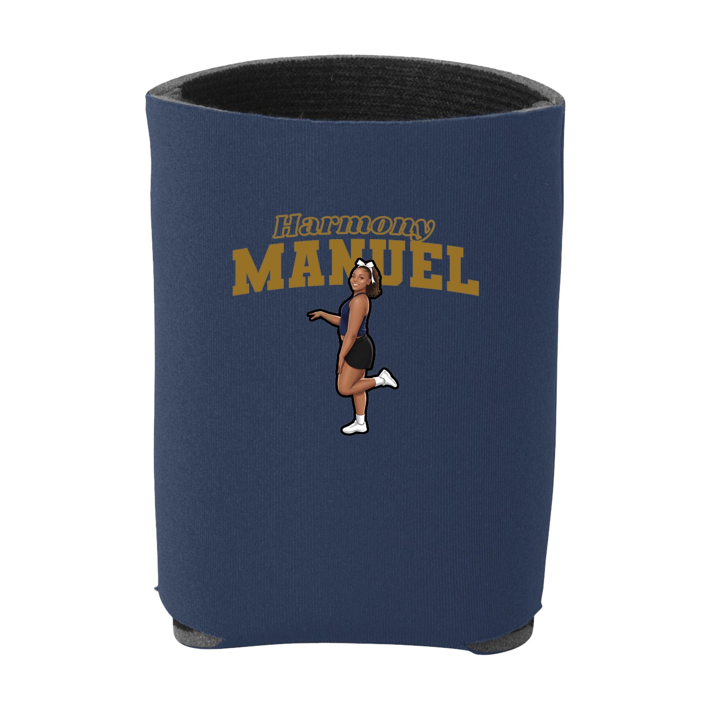 Can Holder — Name Arch in Navy