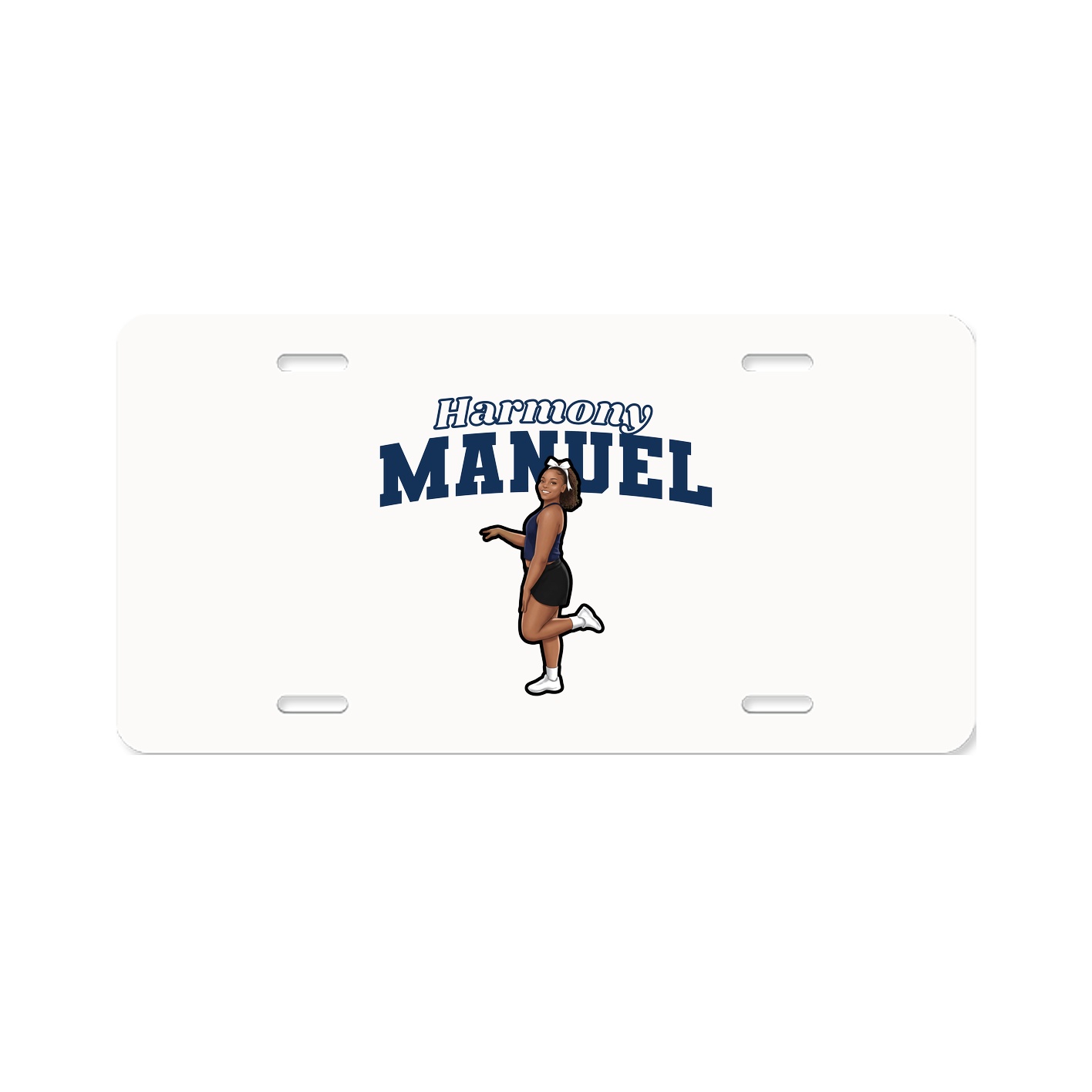License Plate — Name Arch in Classic