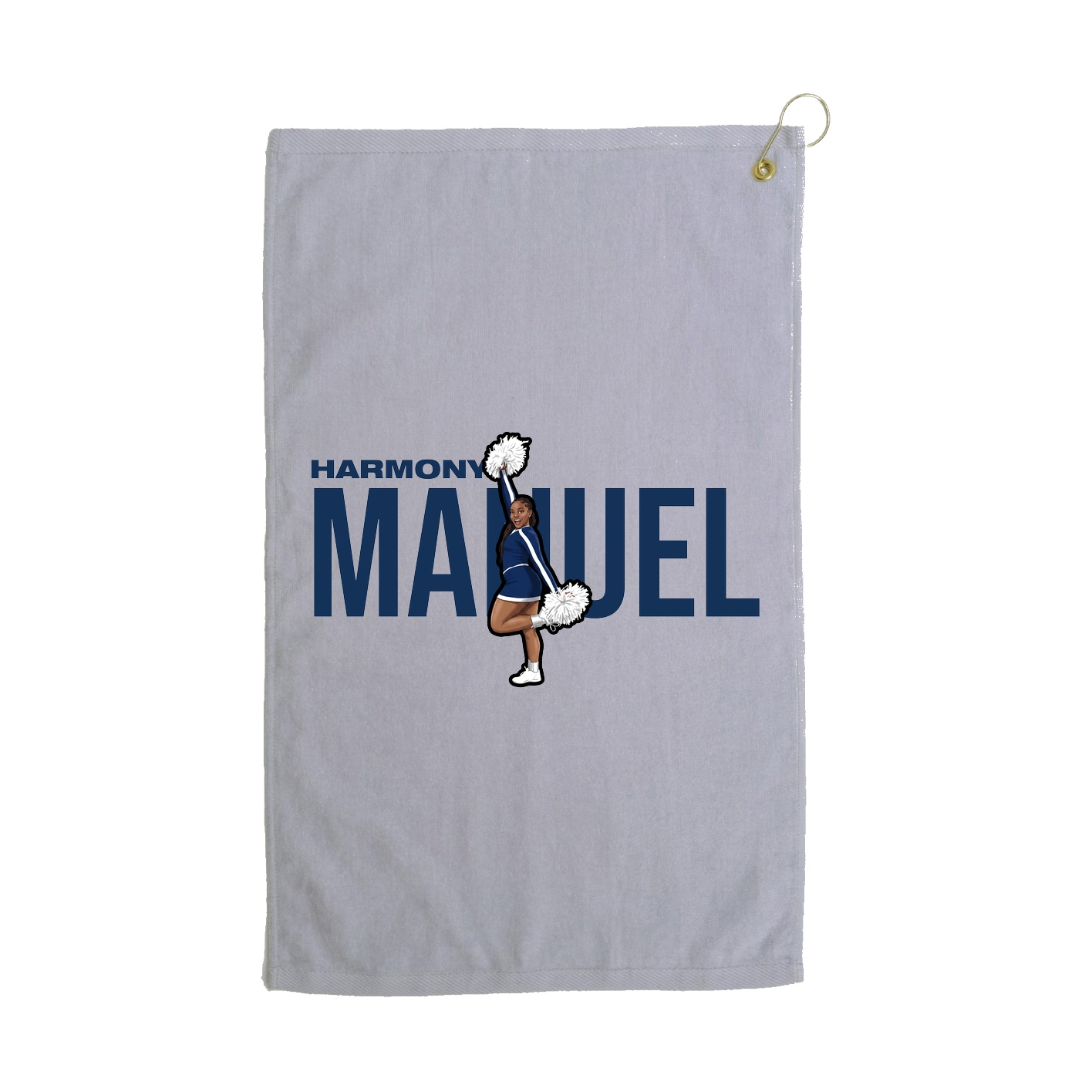 Golf Towel — Player Name in Grey