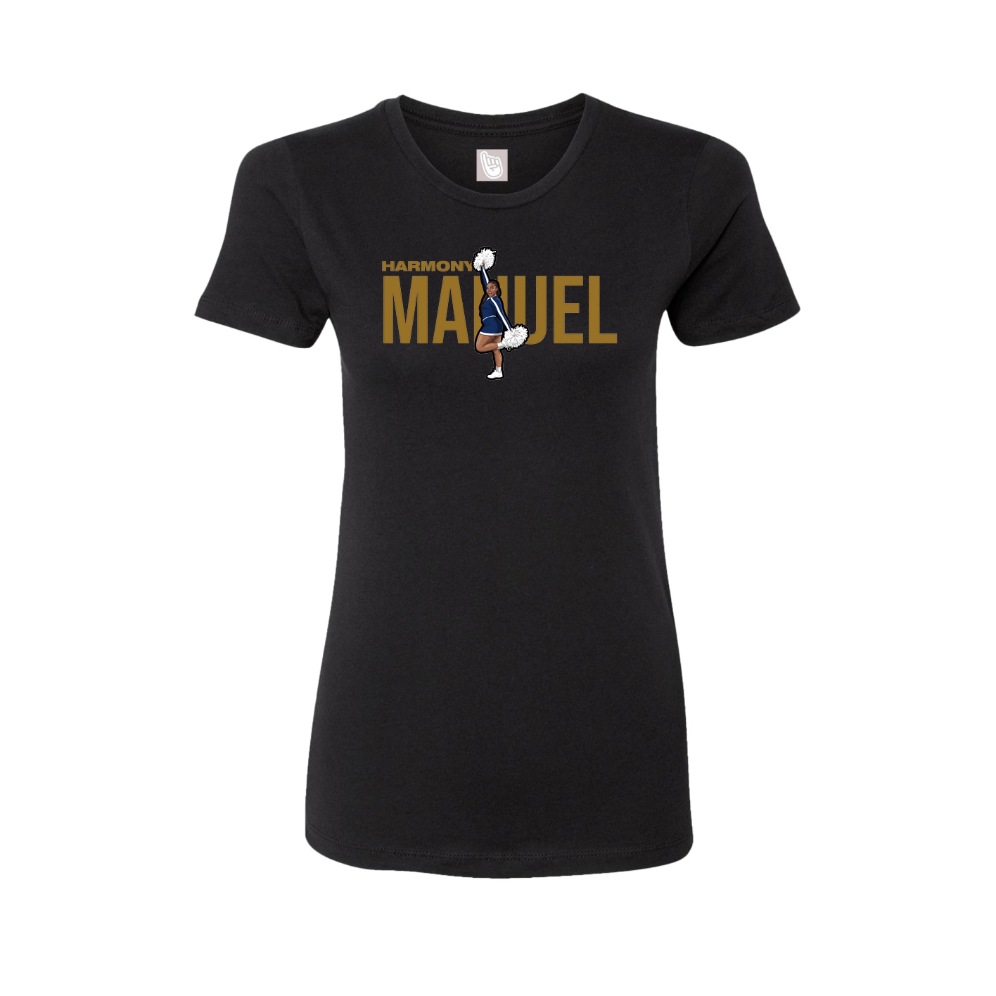 Womens Tee — Player Name in Black
