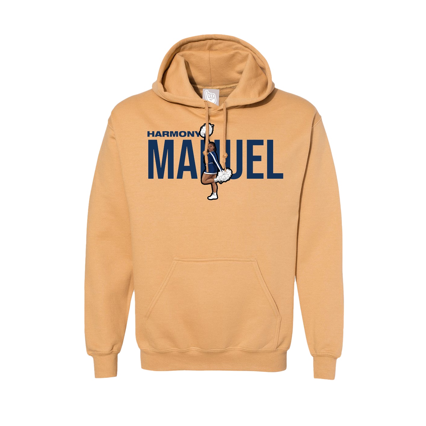 Hoodie — Player Name in Vegas Gold
