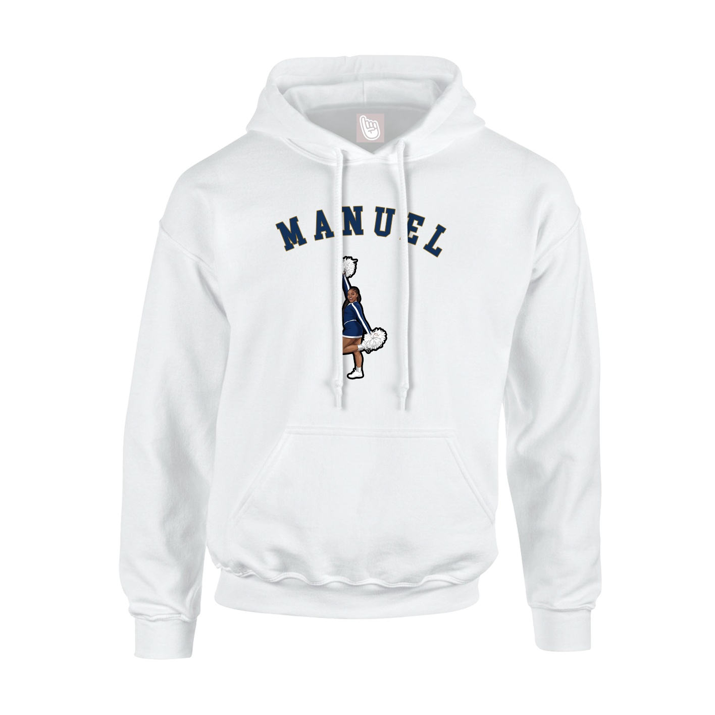 Youth Hoodie — Shirsey Arch in White