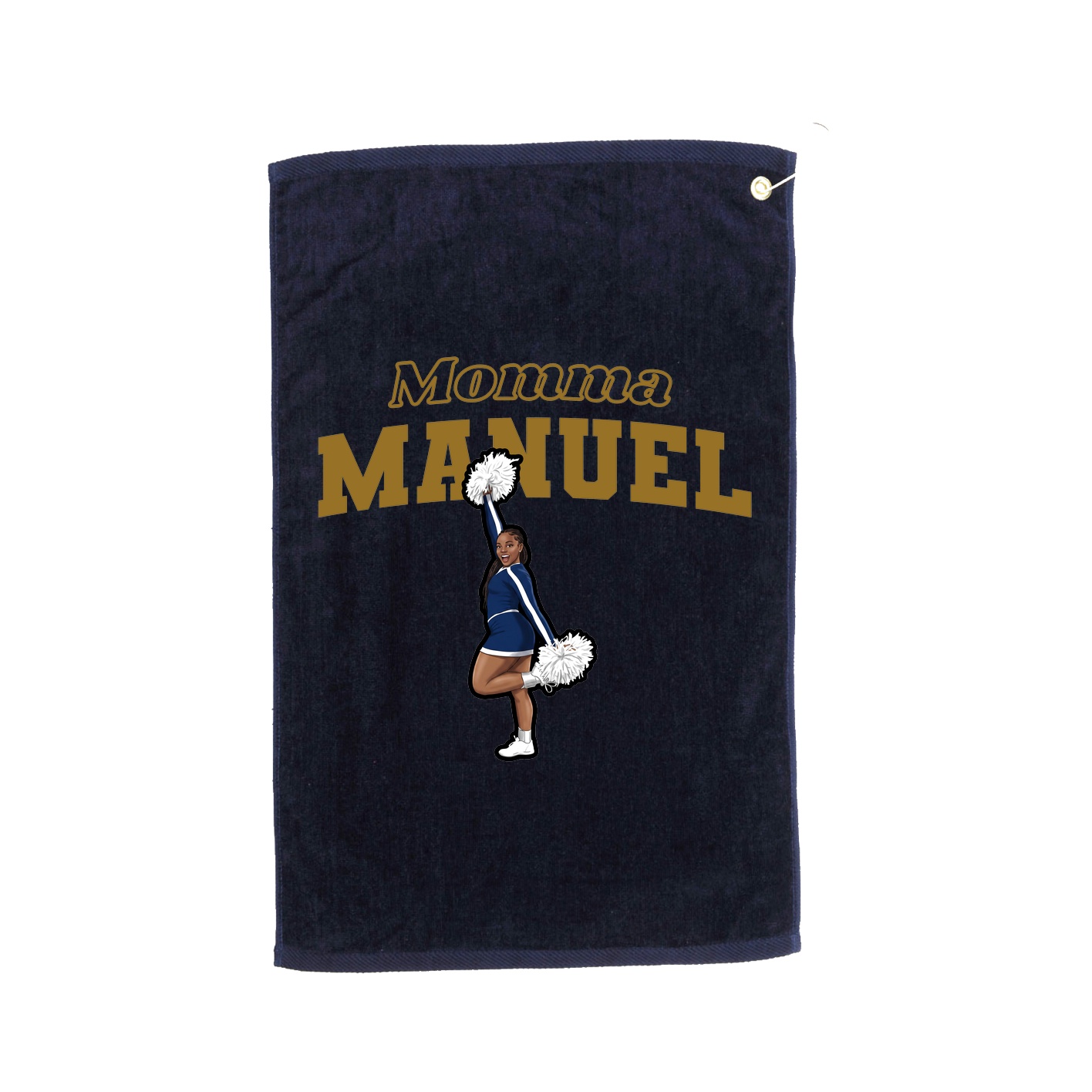 Golf Towel — Mothers Day Block in Navy