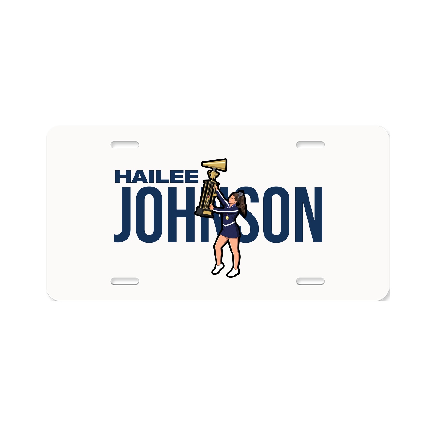 License Plate — Player Name in Classic