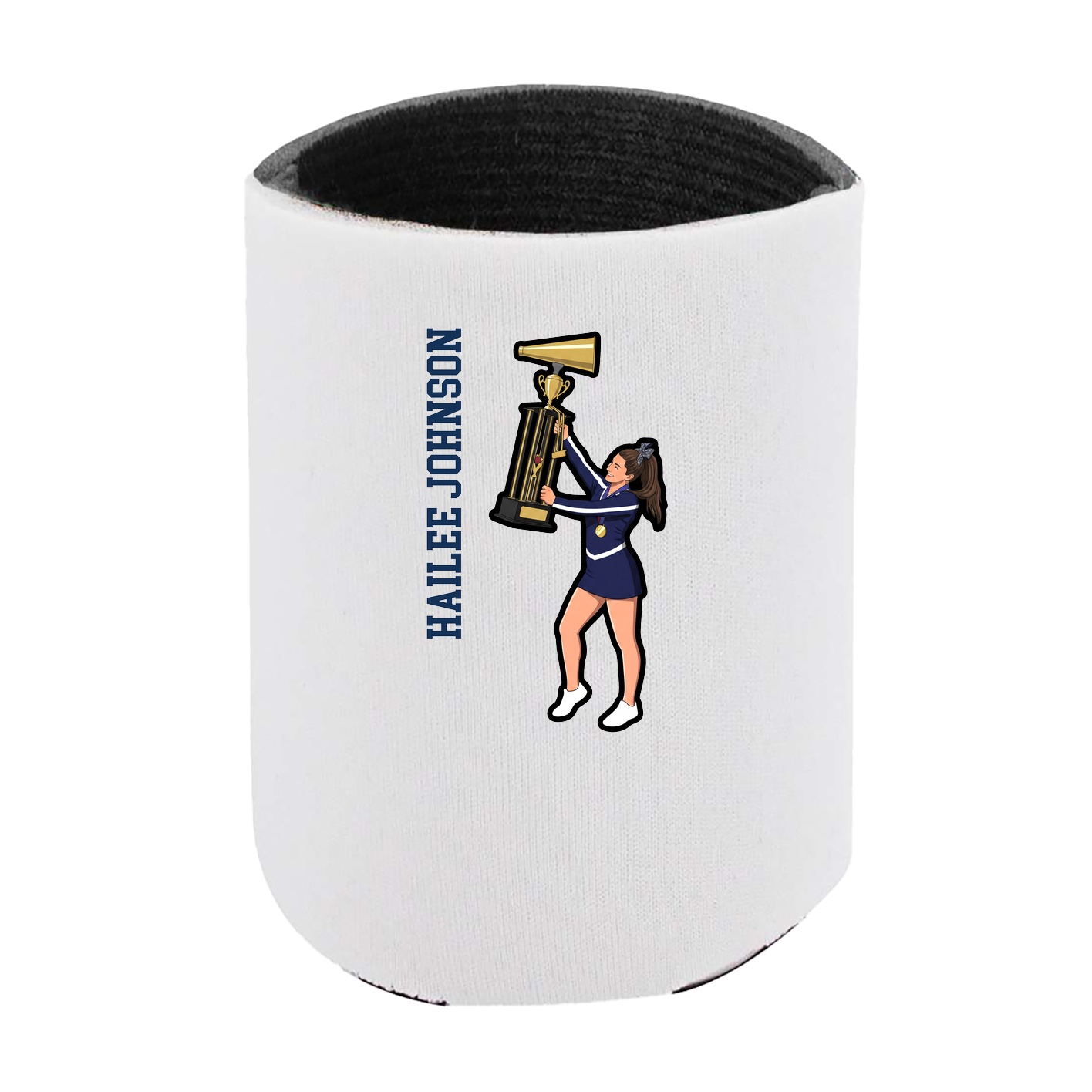 Can Holder — Name Vertical in White