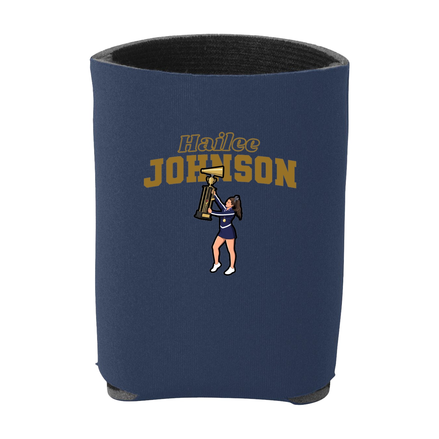 Can Holder — Name Arch in Navy