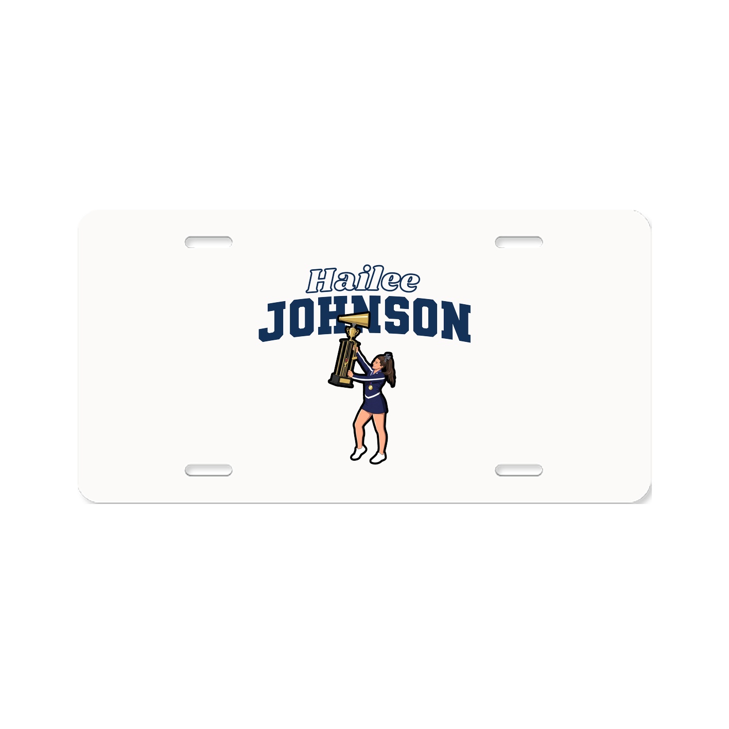 License Plate — Name Arch in Classic