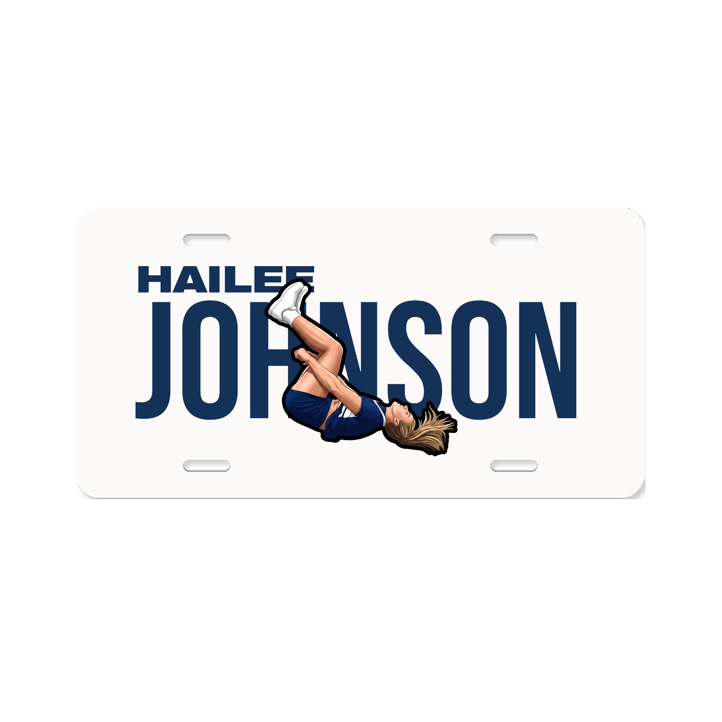 License Plate — Player Name in Classic