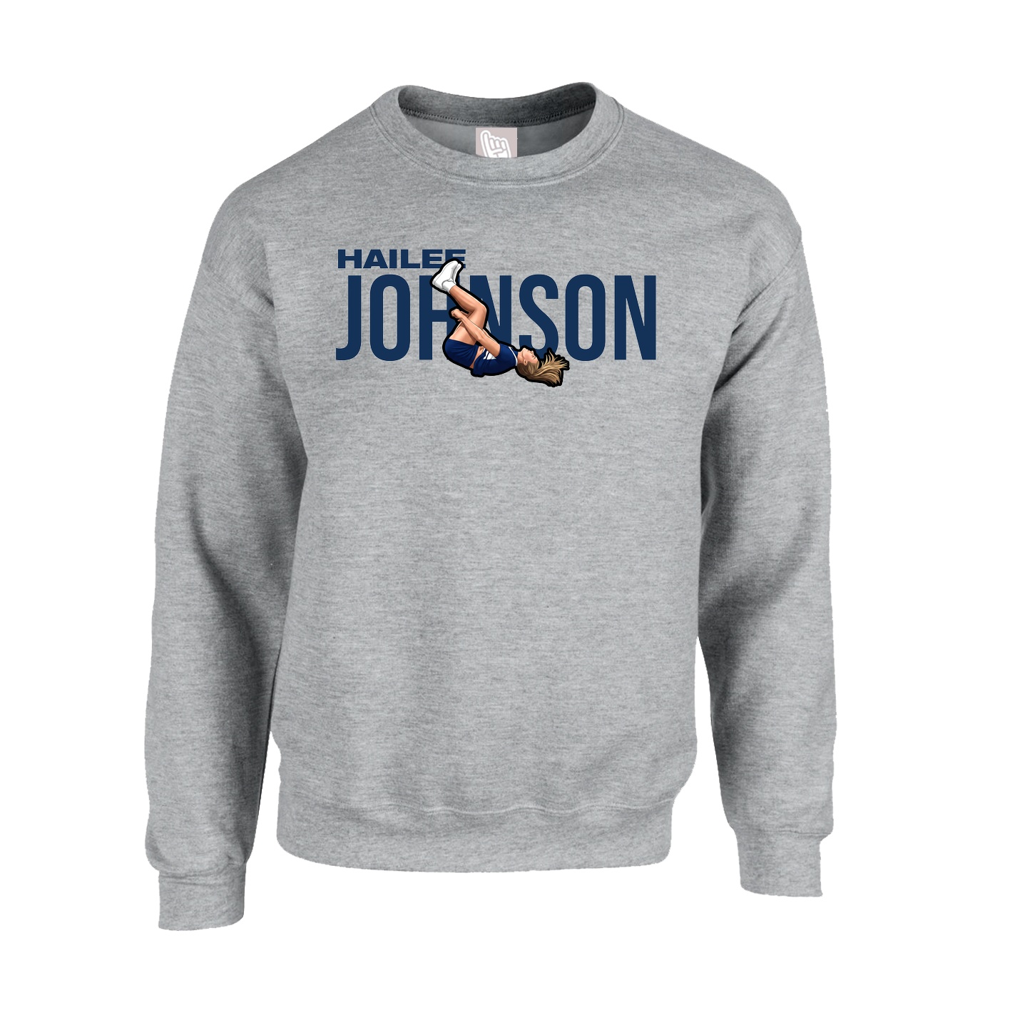 Fleece Crew — Player Name in Grey