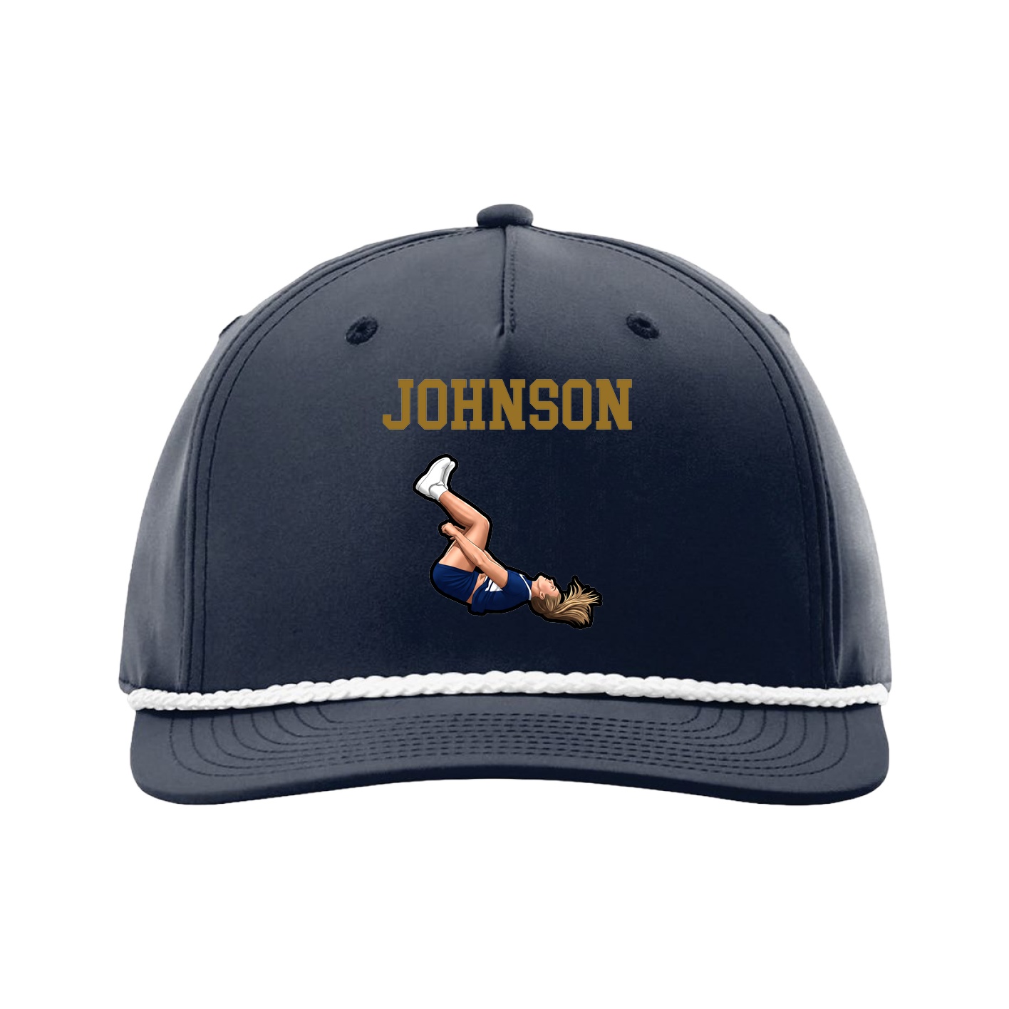 Five-Panel Classic Rope Cap — Shirsey in Navy