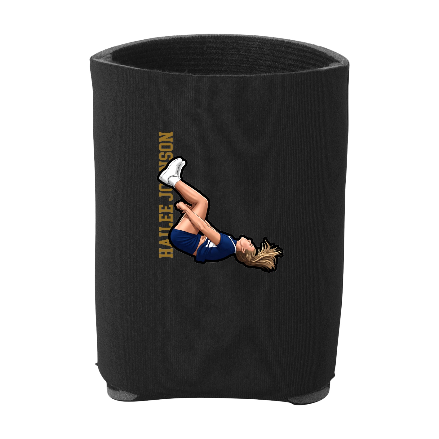 Can Holder — Name Vertical in Black