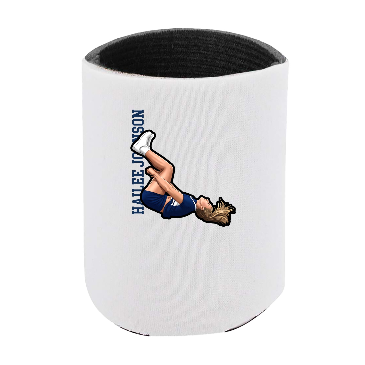 Can Holder — Name Vertical in White