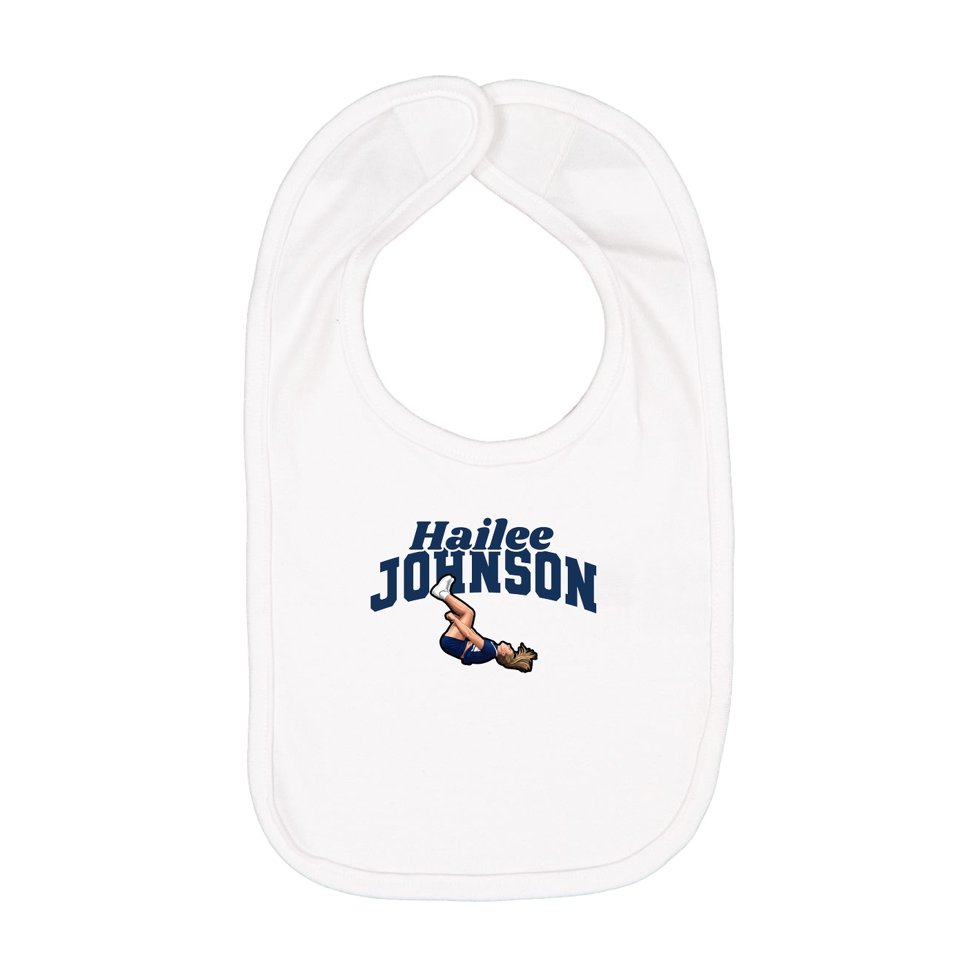 Infant Bib — Signature Arch in White