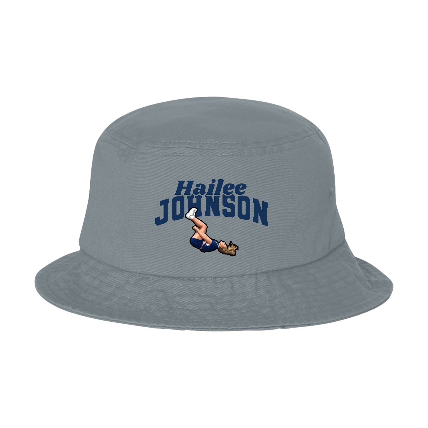 Bucket Cap — Signature Arch in Grey