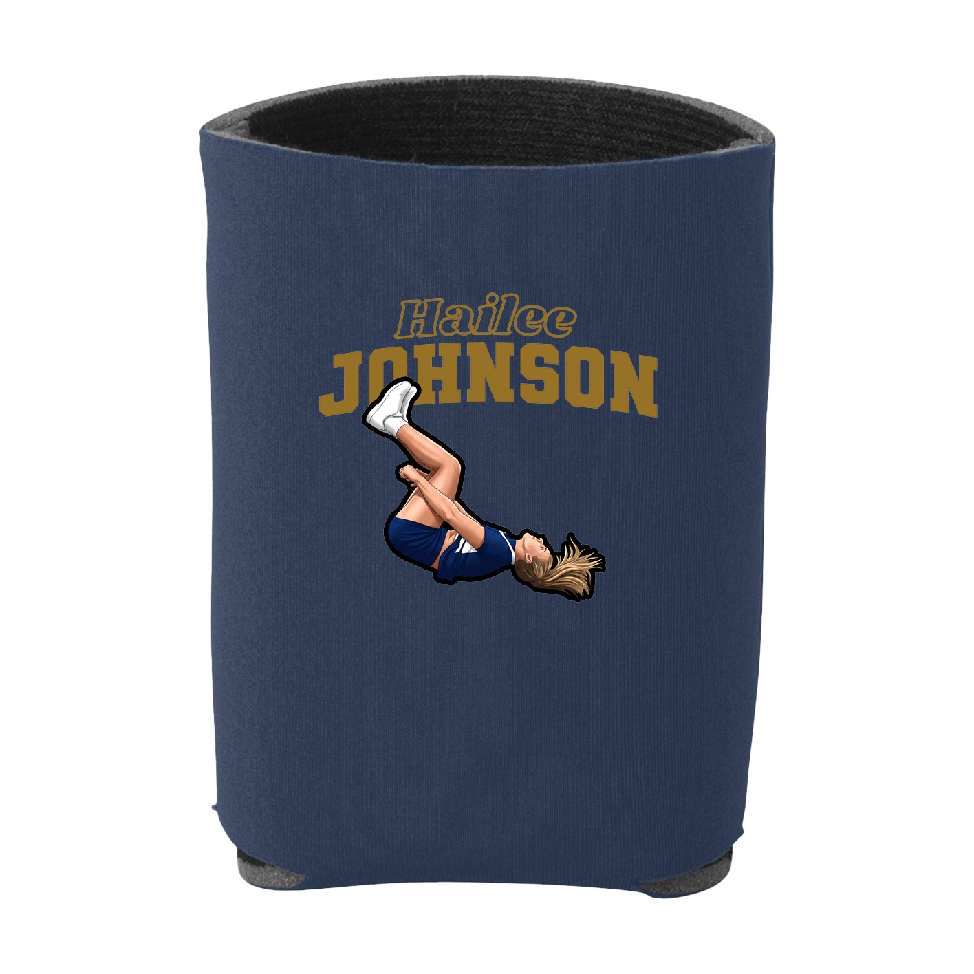 Can Holder — Name Arch in Navy