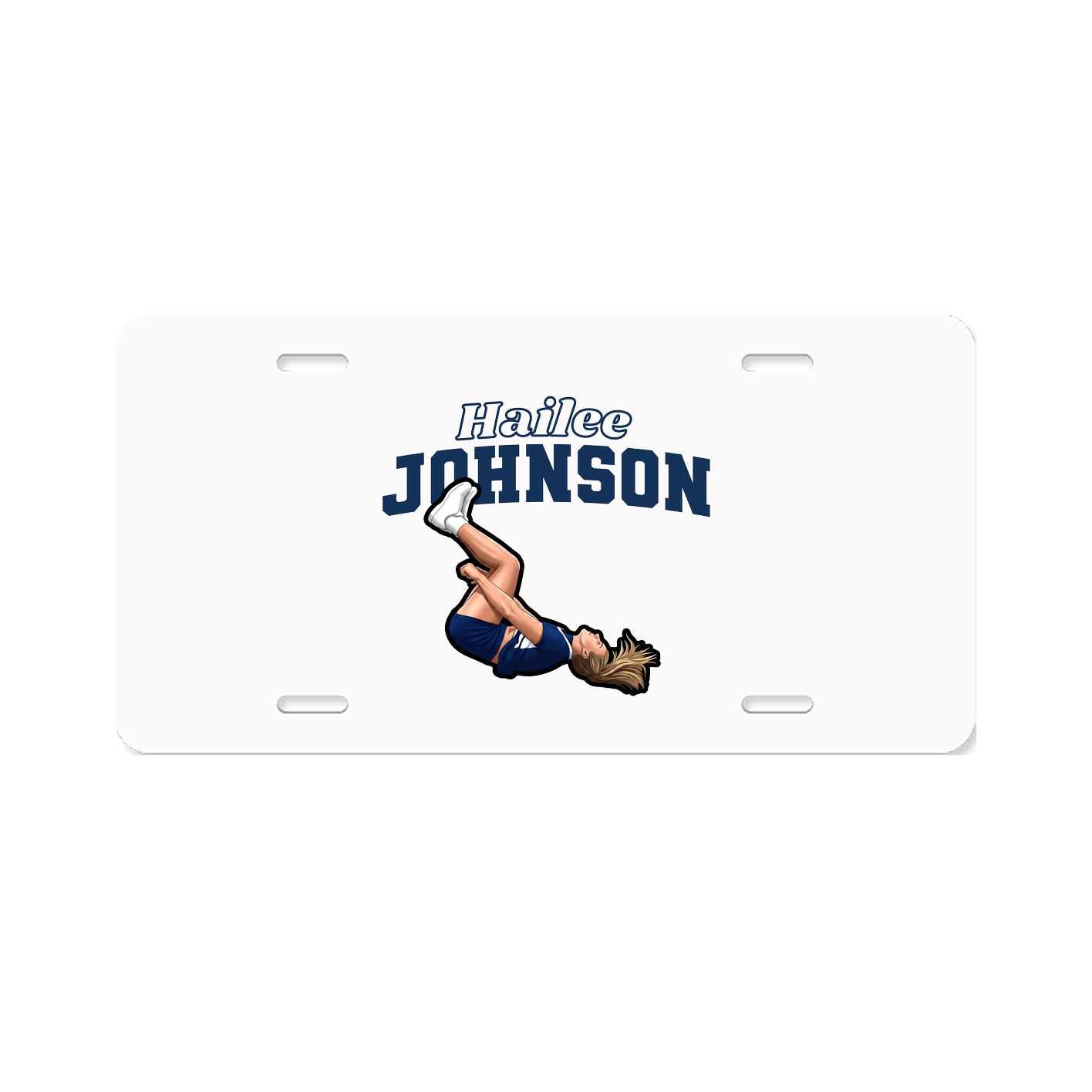 License Plate — Name Arch in Classic