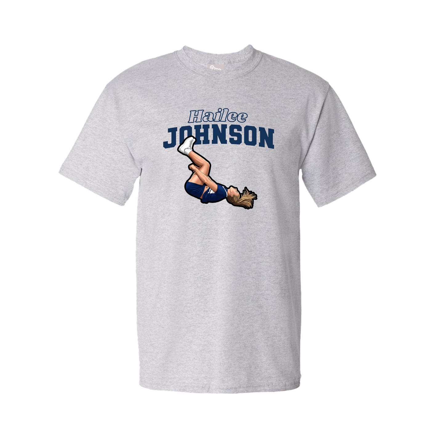 Tee — Name Arch in Grey