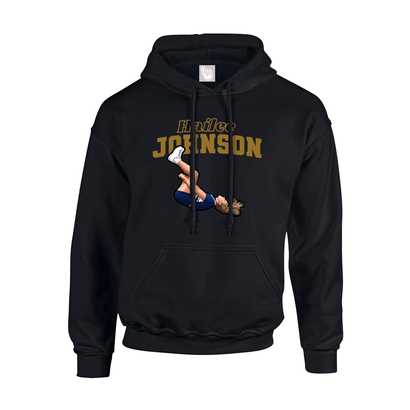 Hoodie — Name Arch in Black