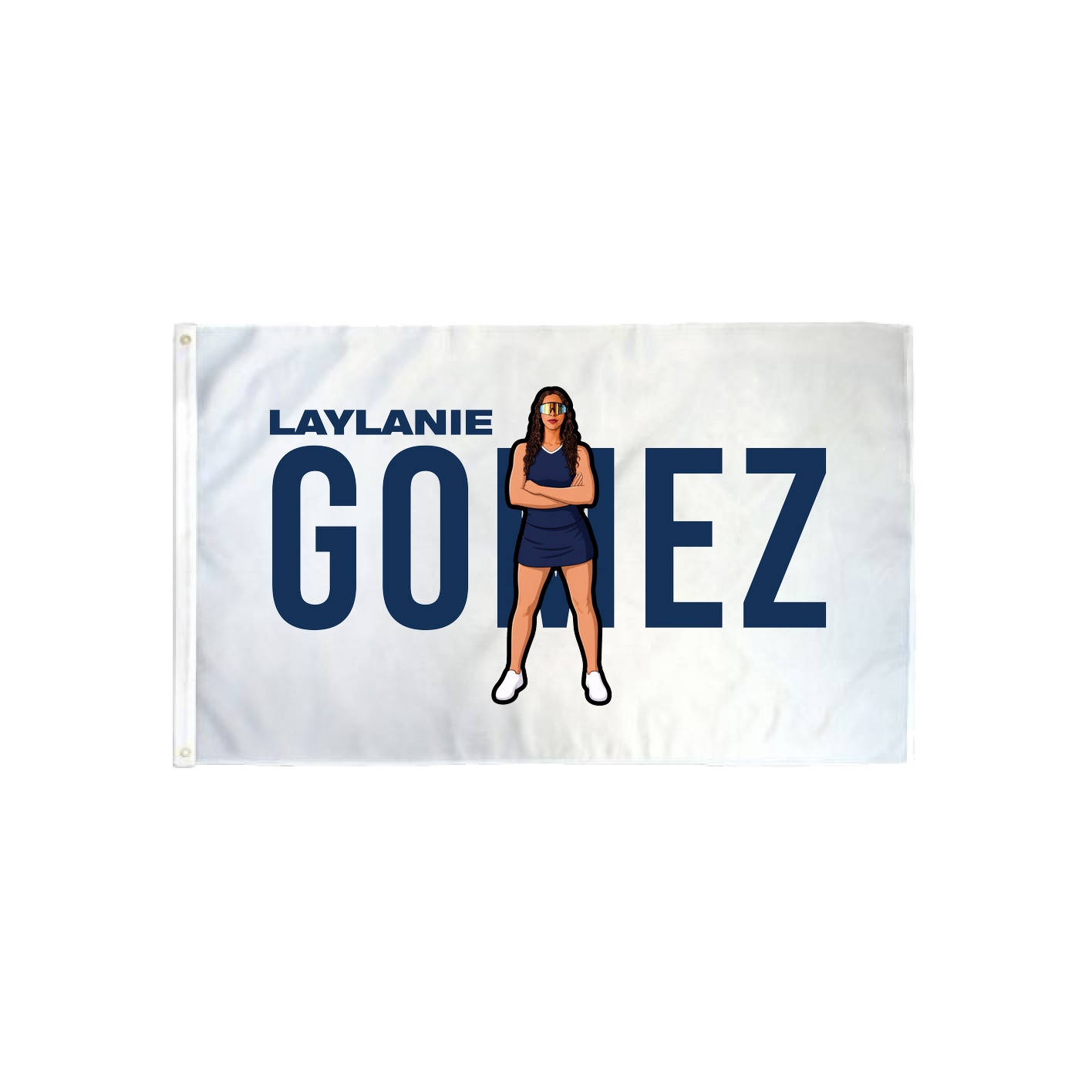 3x5 Flag — Player Name in Classic
