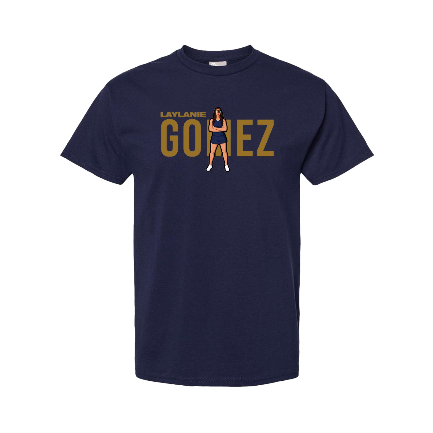 Youth Tee — Player Name in Navy