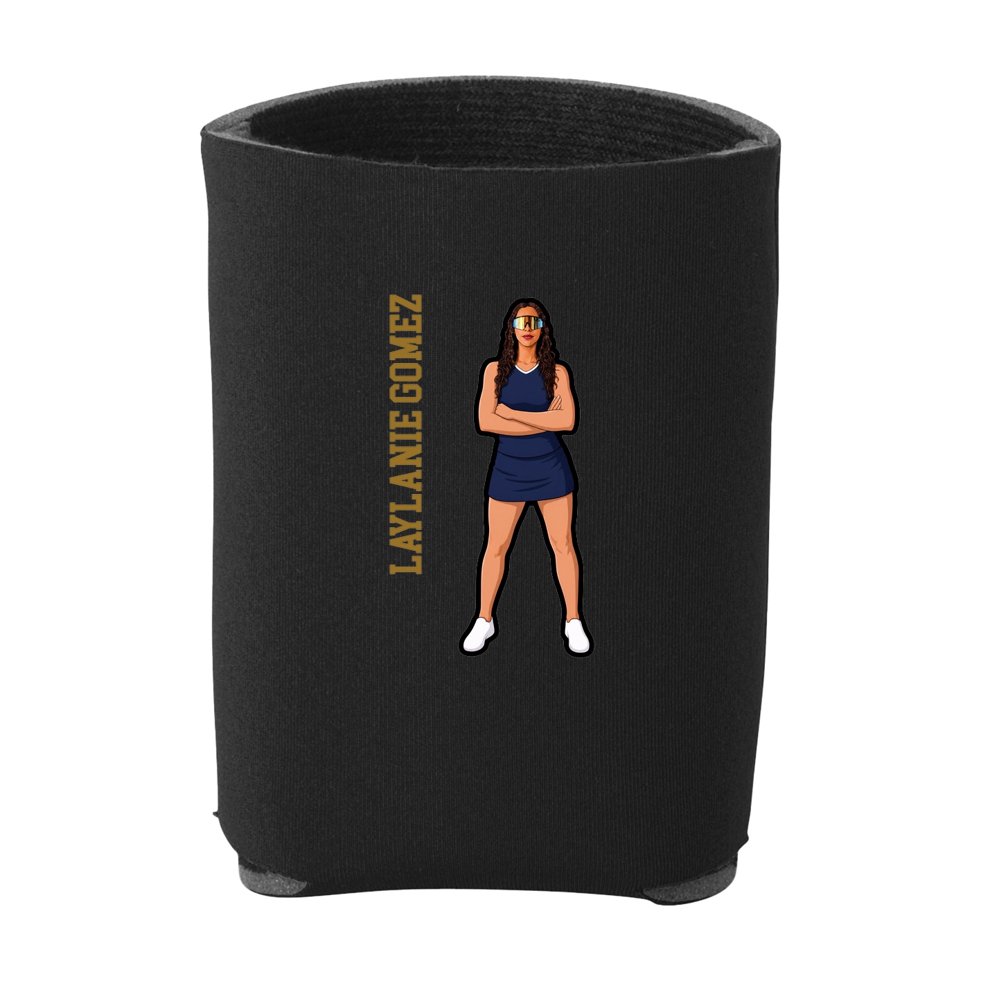 Can Holder — Name Vertical in Black