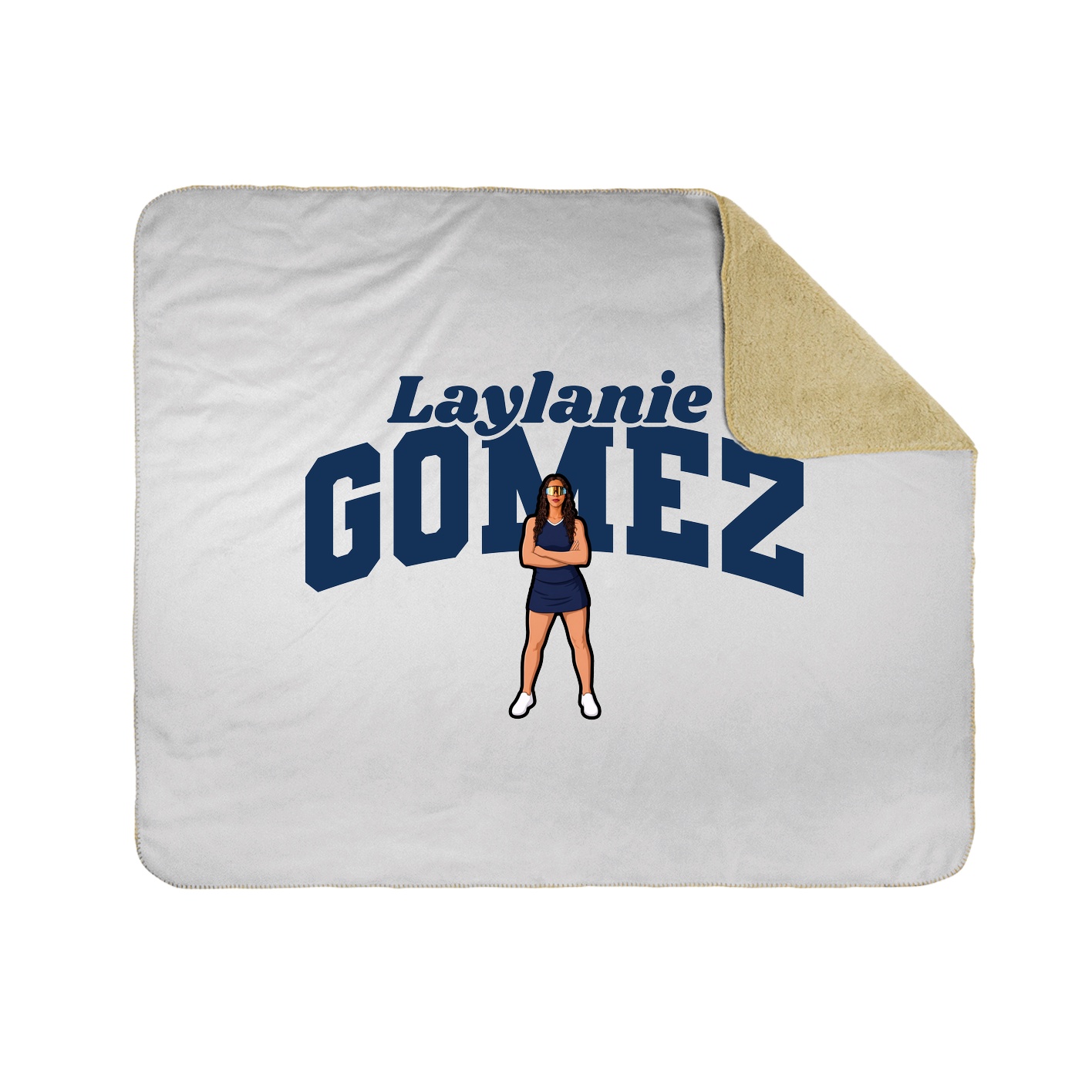 Throw Blanket — Signature Arch in White