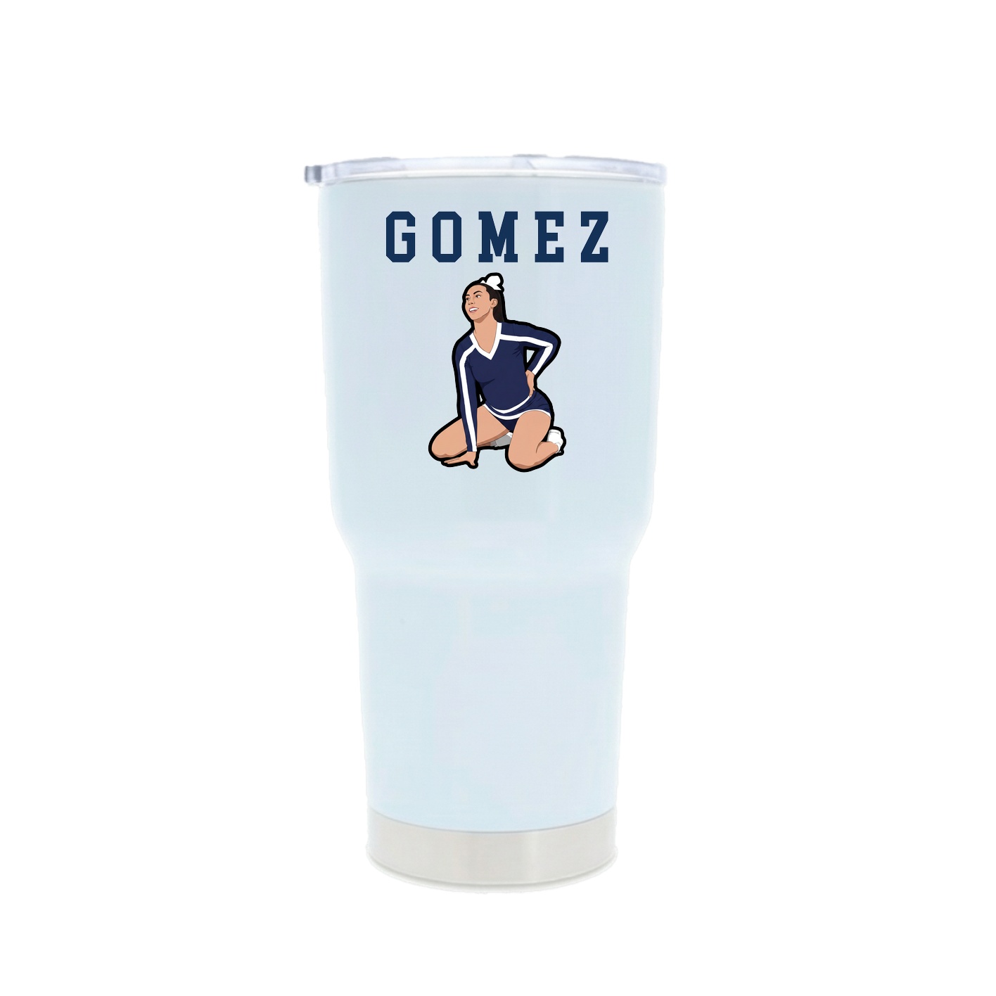 30oz Stainless Steel Tumbler — Shirsey in White