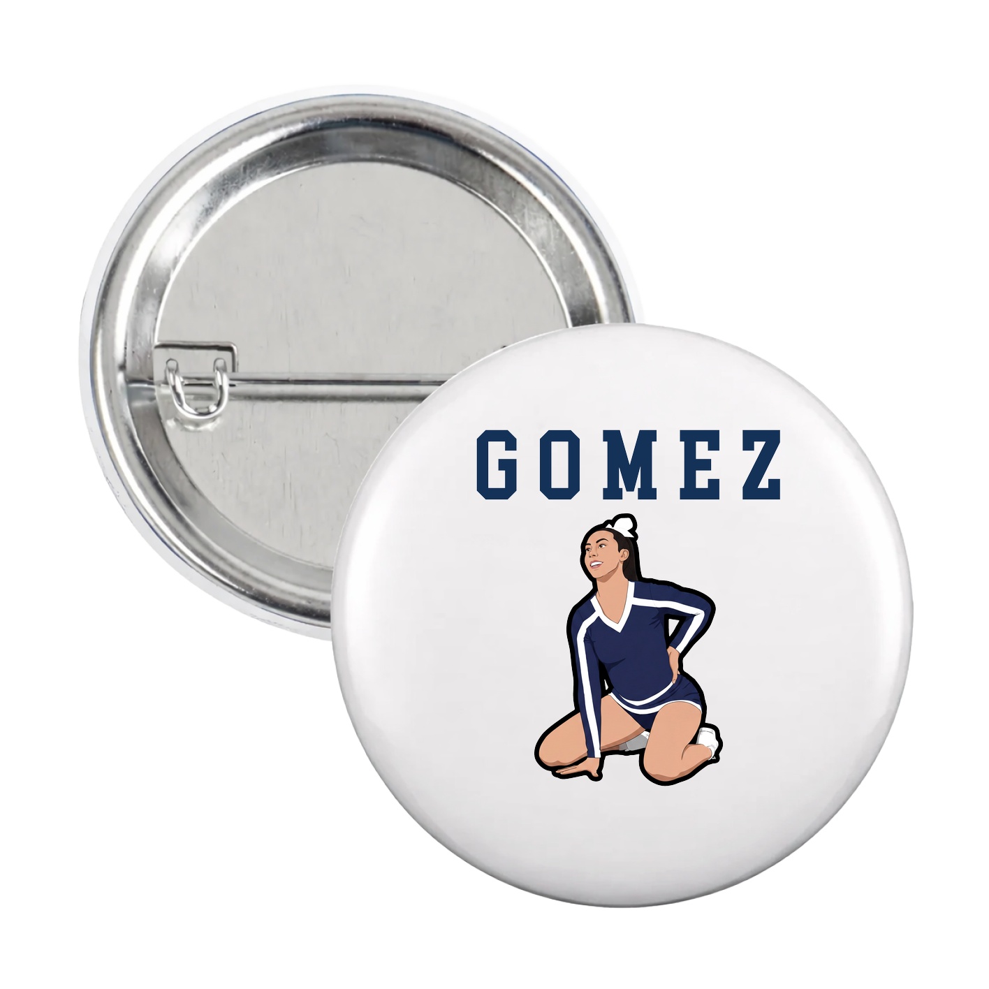 Game Day Button — Shirsey in White