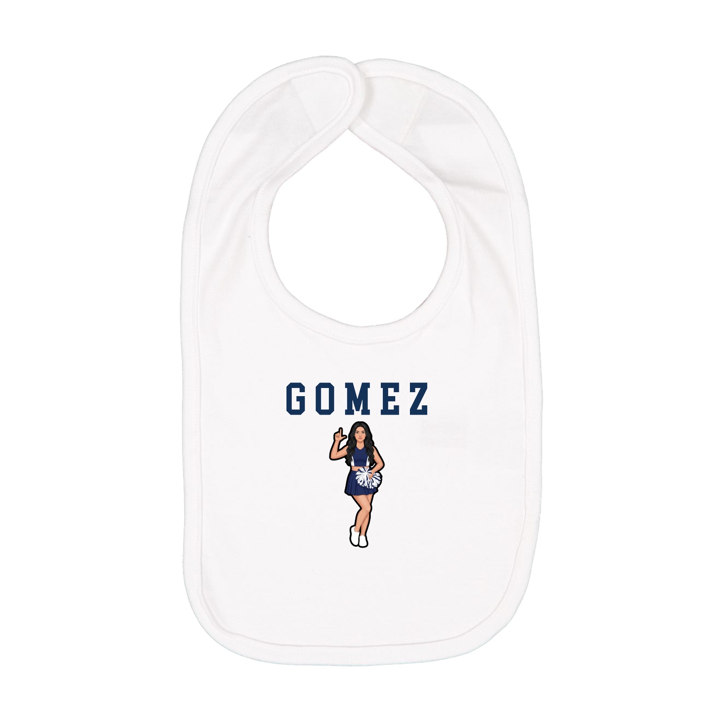 Infant Bib — Shirsey in White