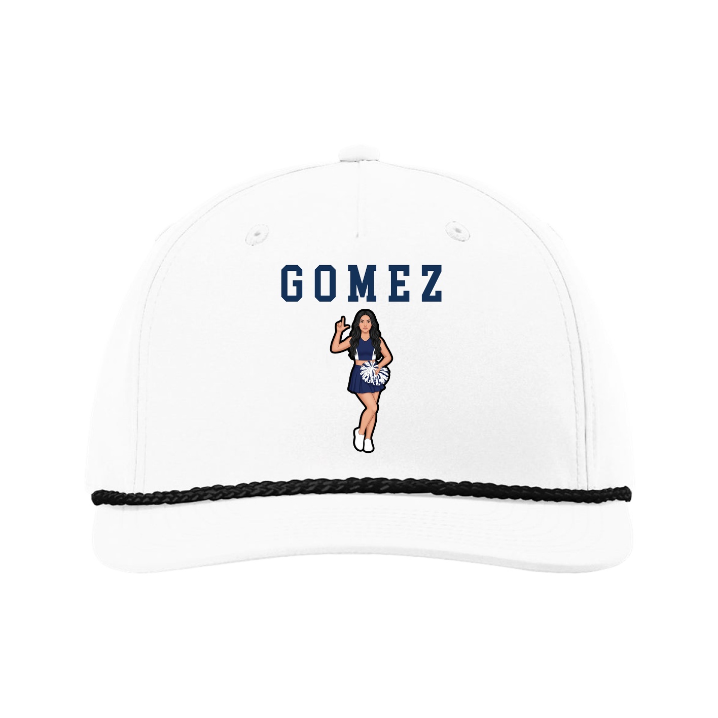 Five-Panel Classic Rope Cap — Shirsey in White