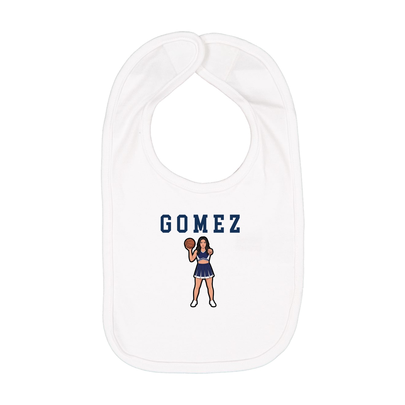 Infant Bib — Shirsey in White