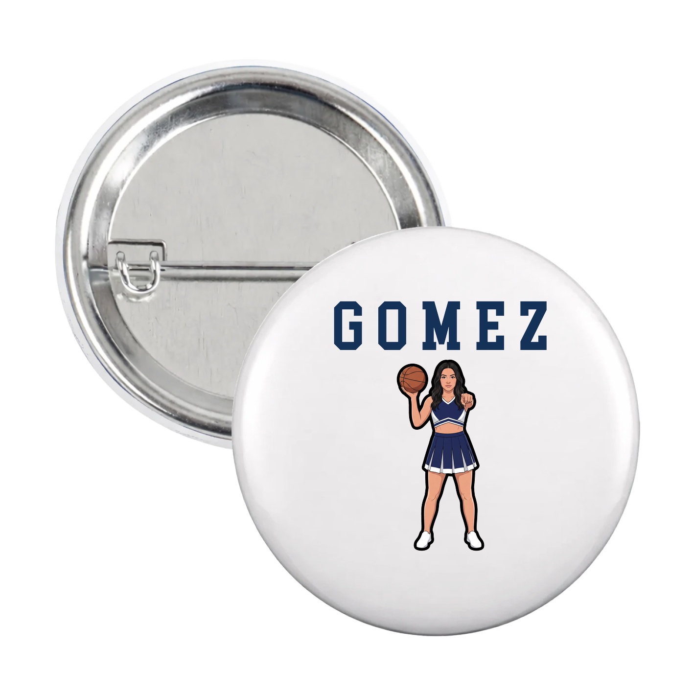 Game Day Button — Shirsey in White