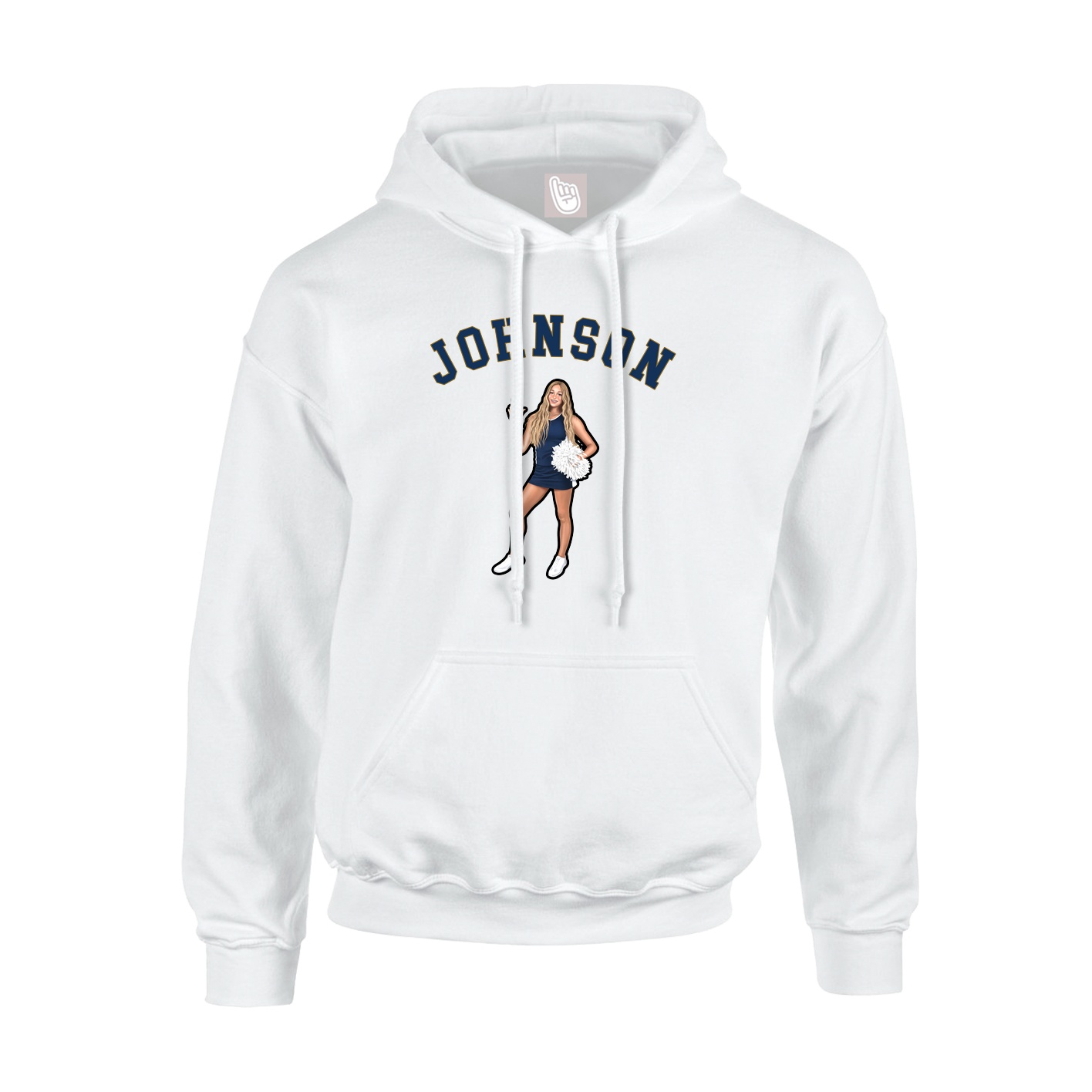 Youth Hoodie — Shirsey Arch in White