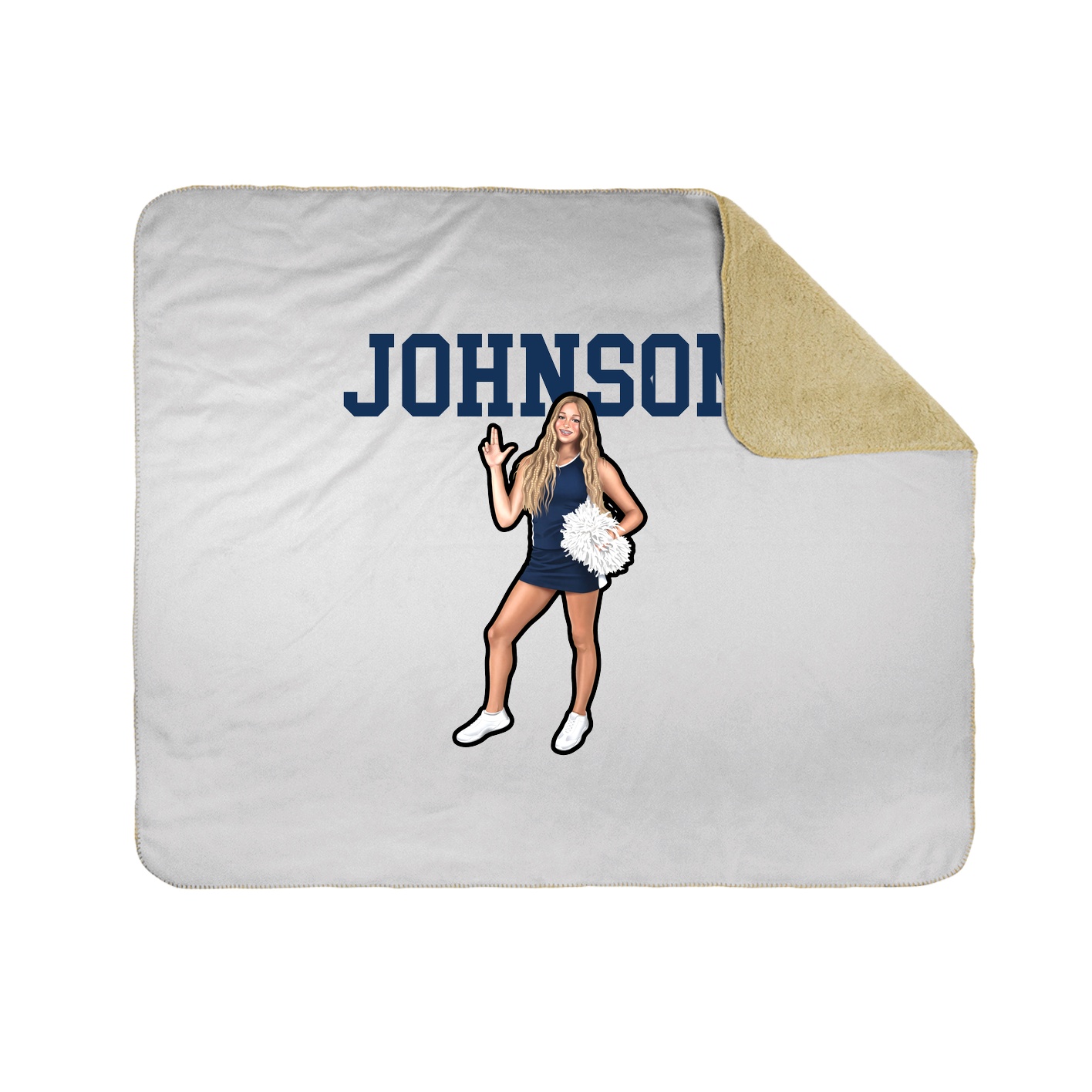 Throw Blanket — Shirsey in White