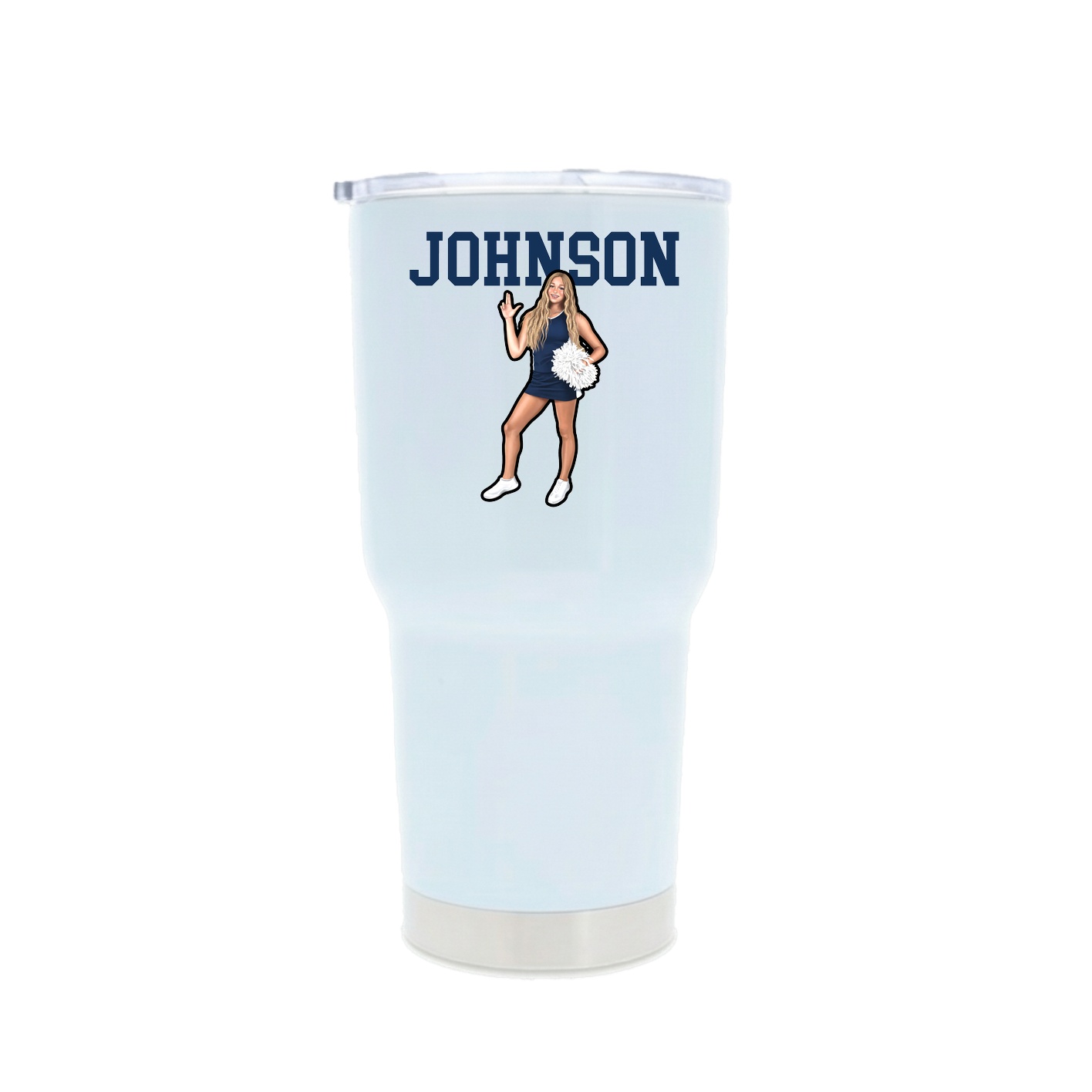 30oz Stainless Steel Tumbler — Shirsey in White