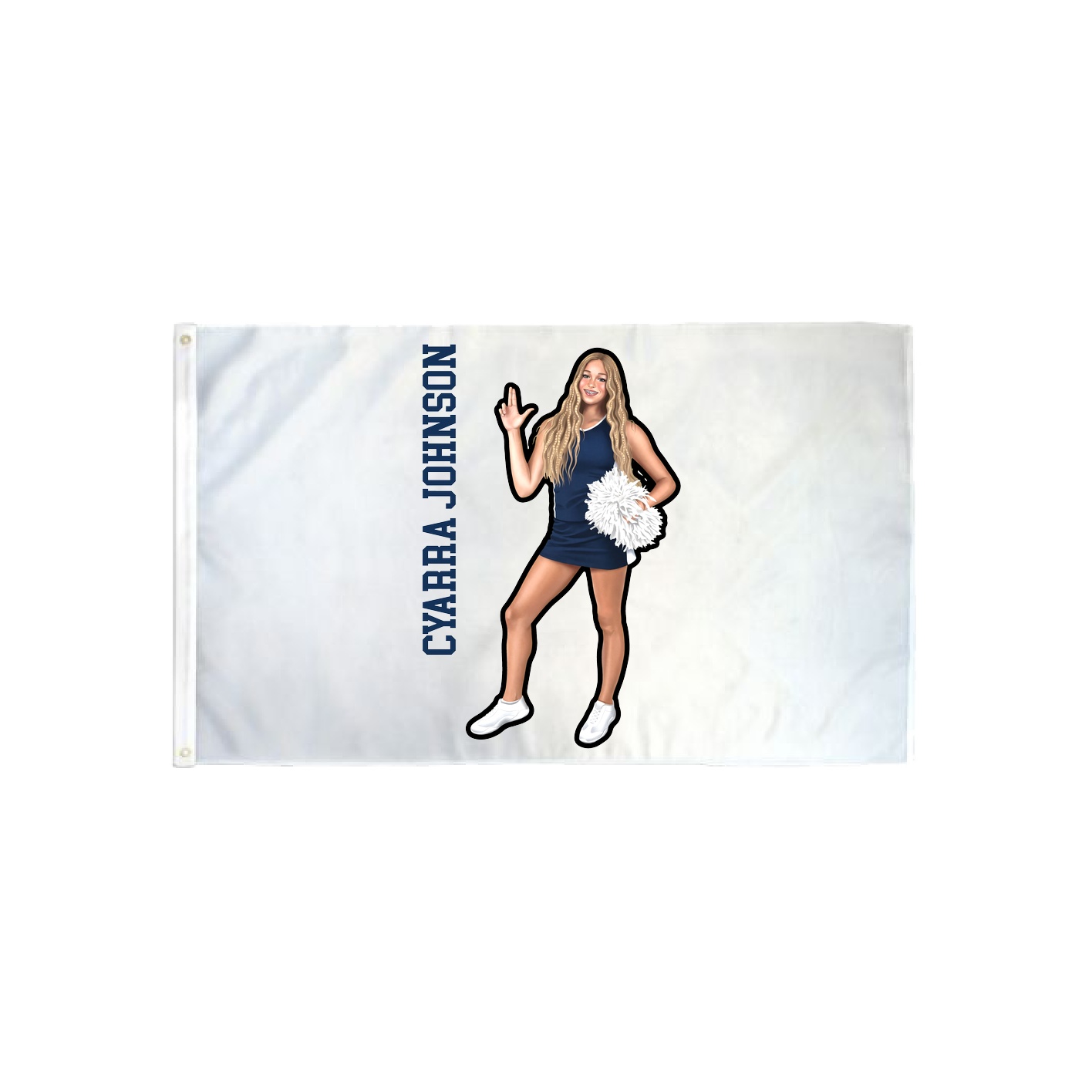 3x5 Flag — Name Vertical in Classic