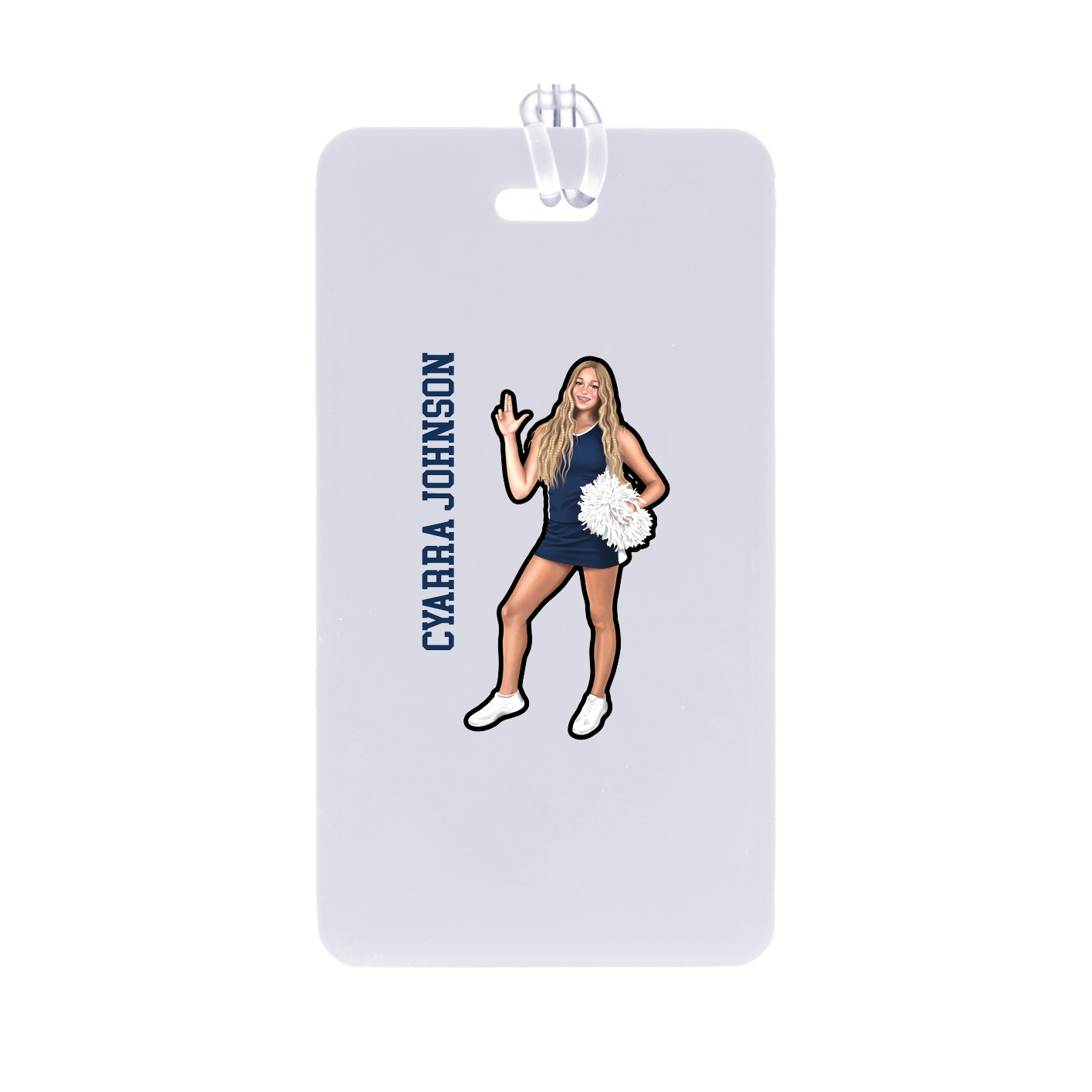 Bag Tag — Name Vertical in Classic