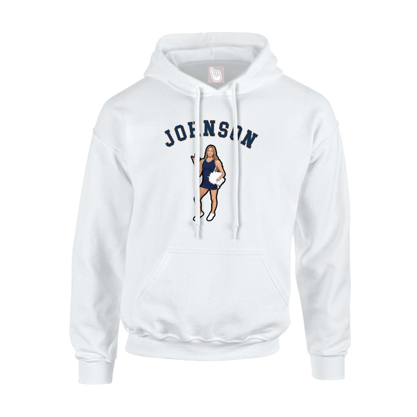 Youth Hoodie — Shirsey Arch in White