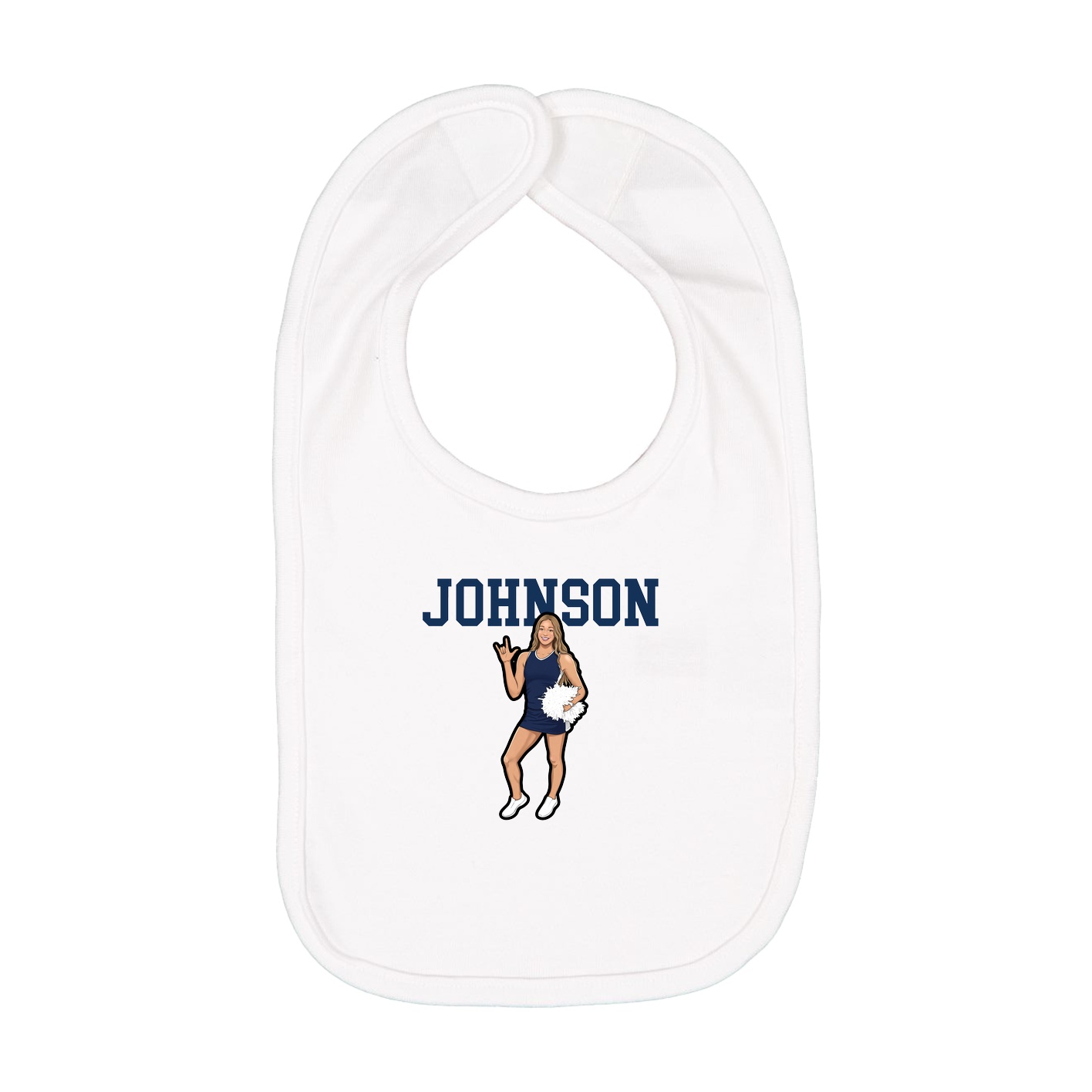 Infant Bib — Shirsey in White