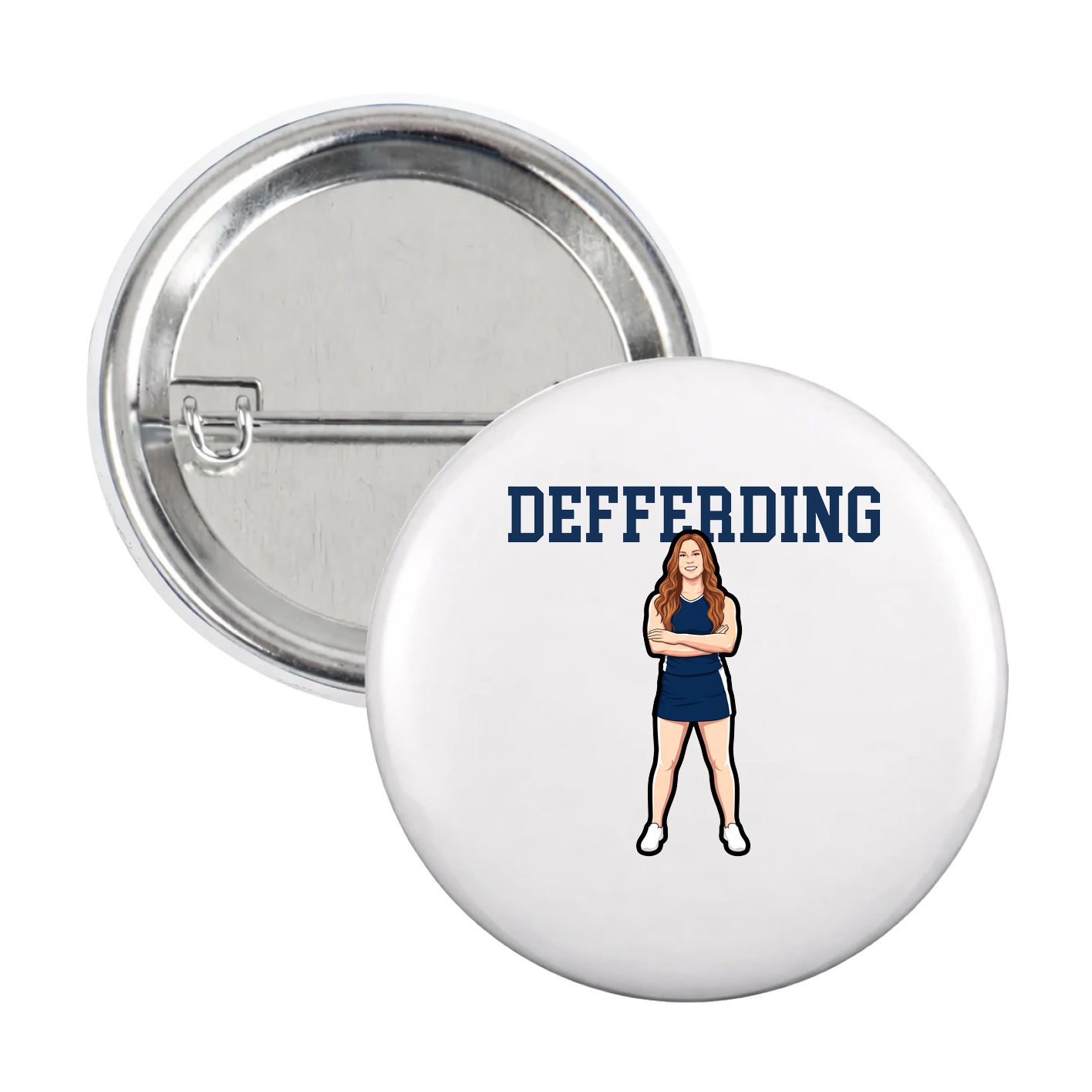 Game Day Button — Shirsey in White