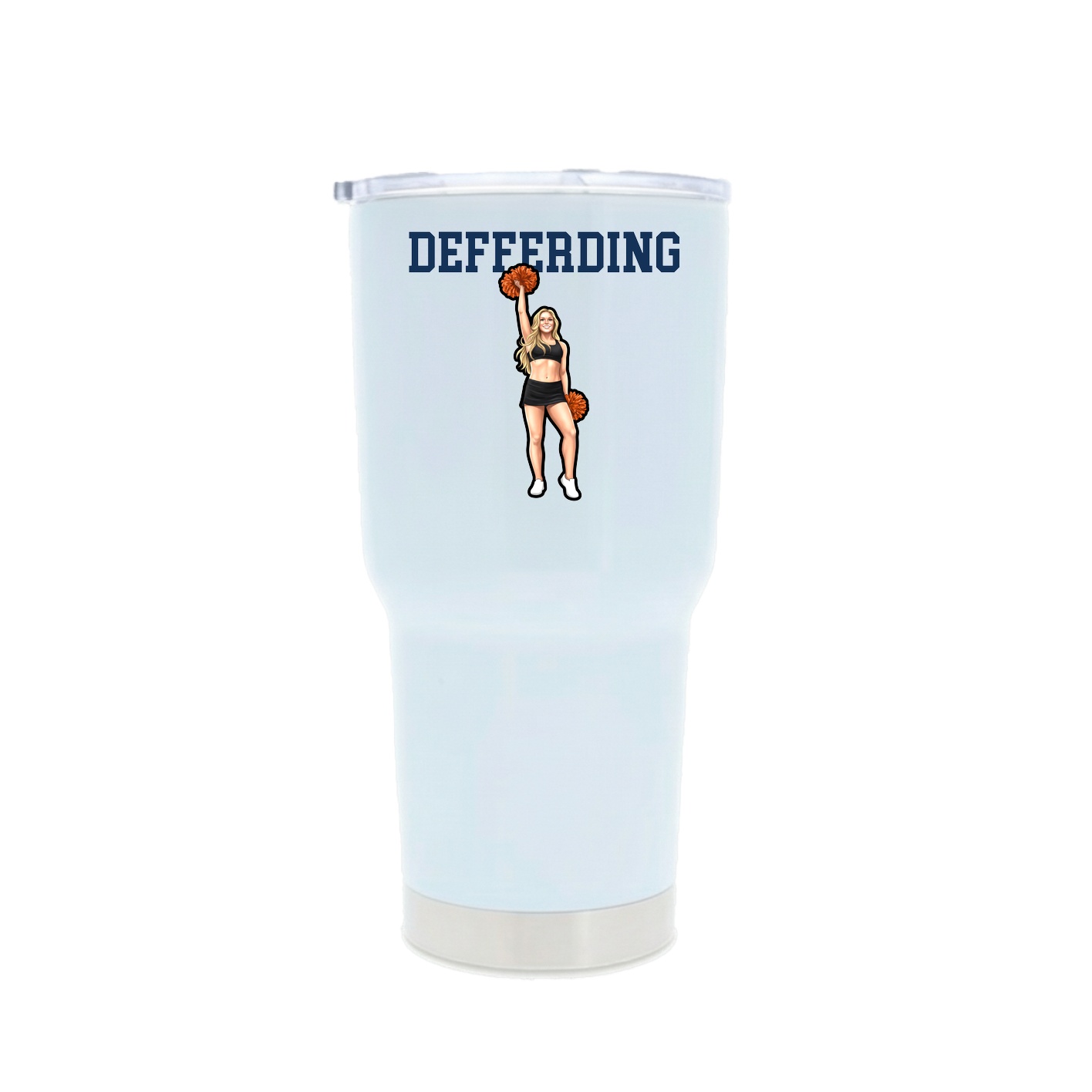 30oz Stainless Steel Tumbler — Shirsey in White
