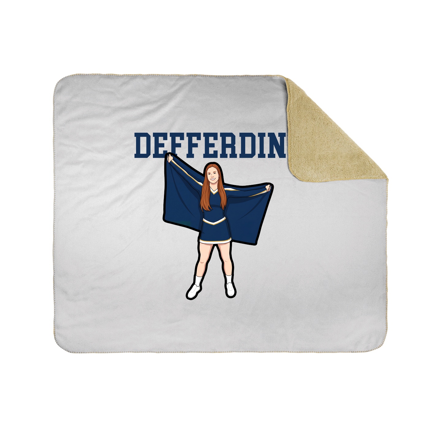 Throw Blanket — Shirsey in White