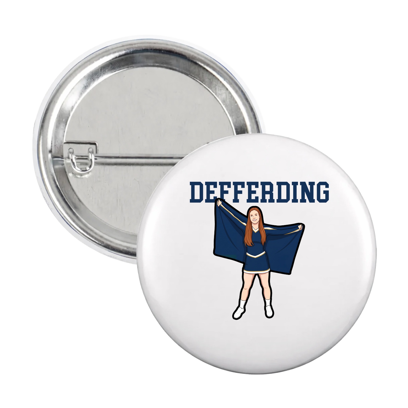 Game Day Button — Shirsey in White