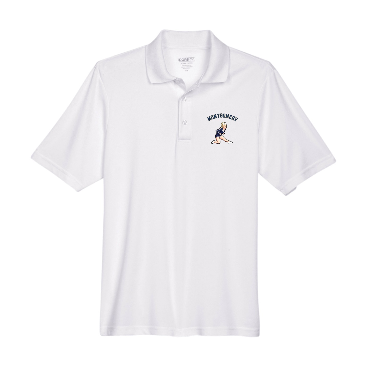 Performance Polo — Shirsey Arch in White