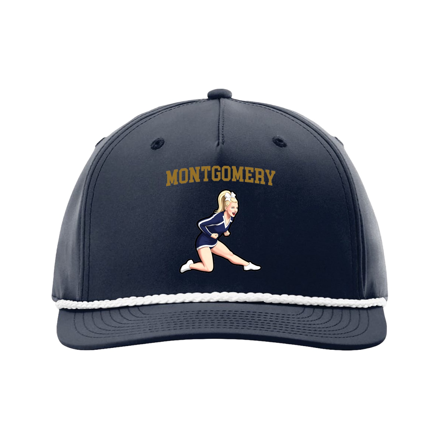 Five-Panel Classic Rope Cap — Shirsey in Navy