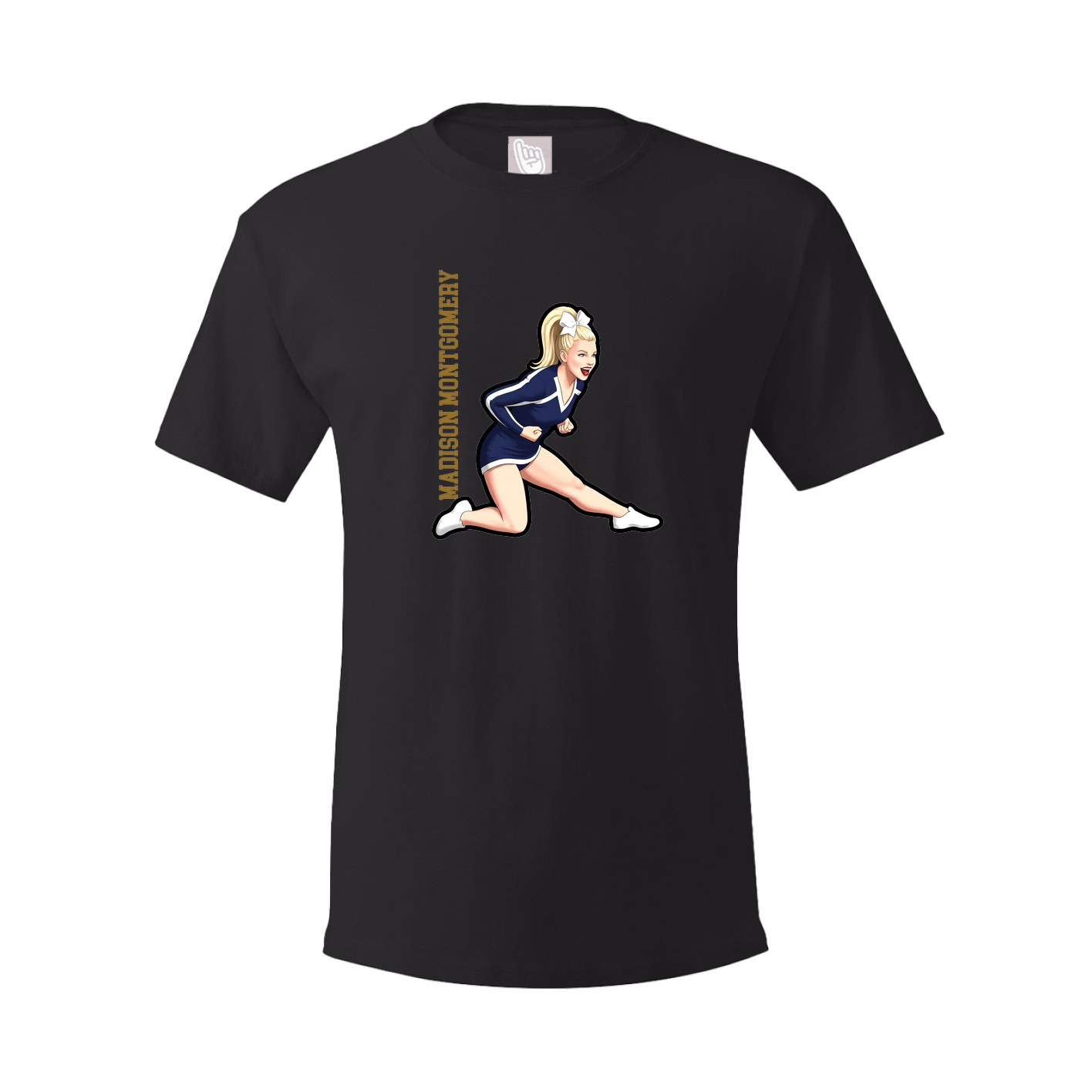Tee — Name Vertical in Black
